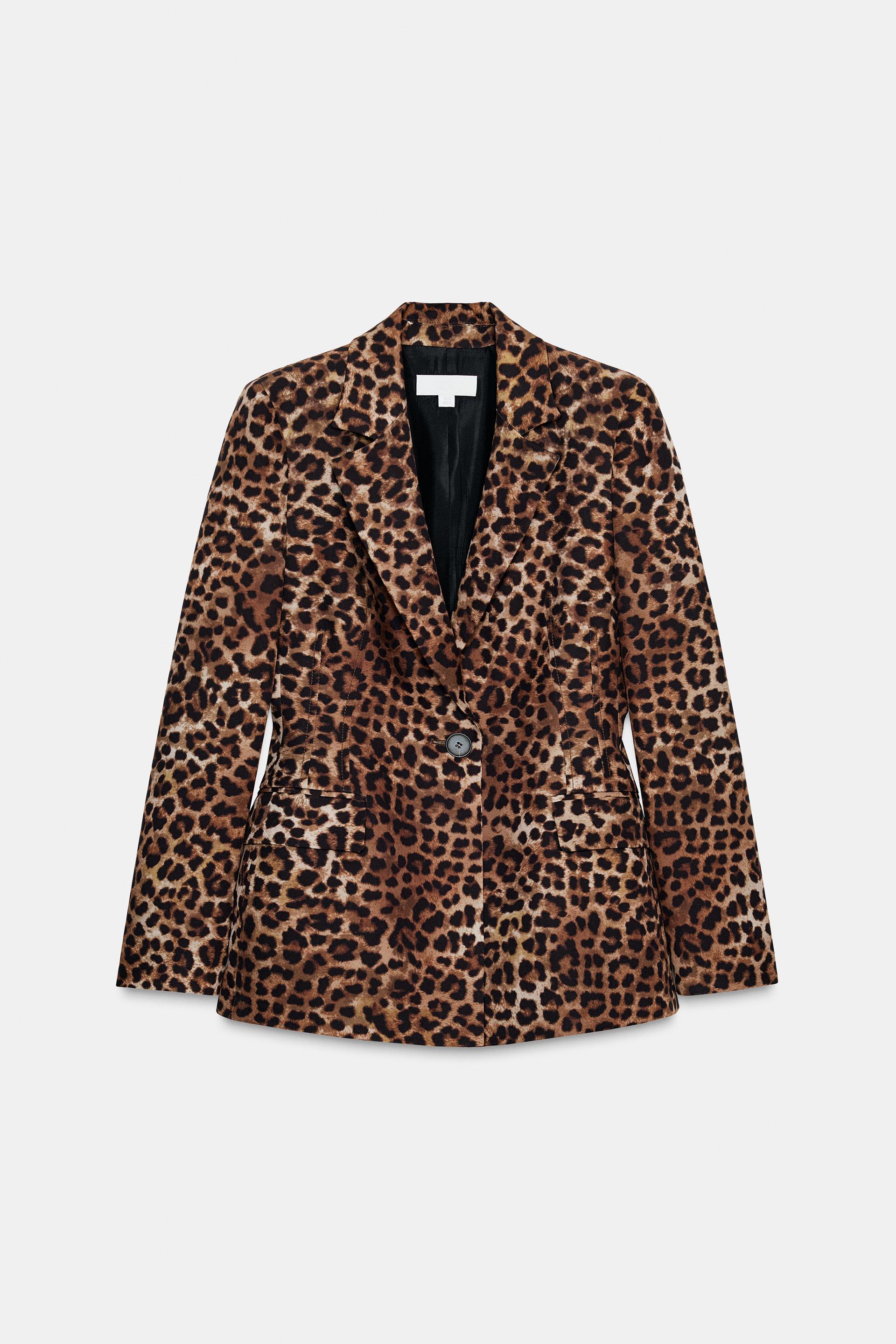 TAILORED ANIMAL PRINT BLAZER by ZARA