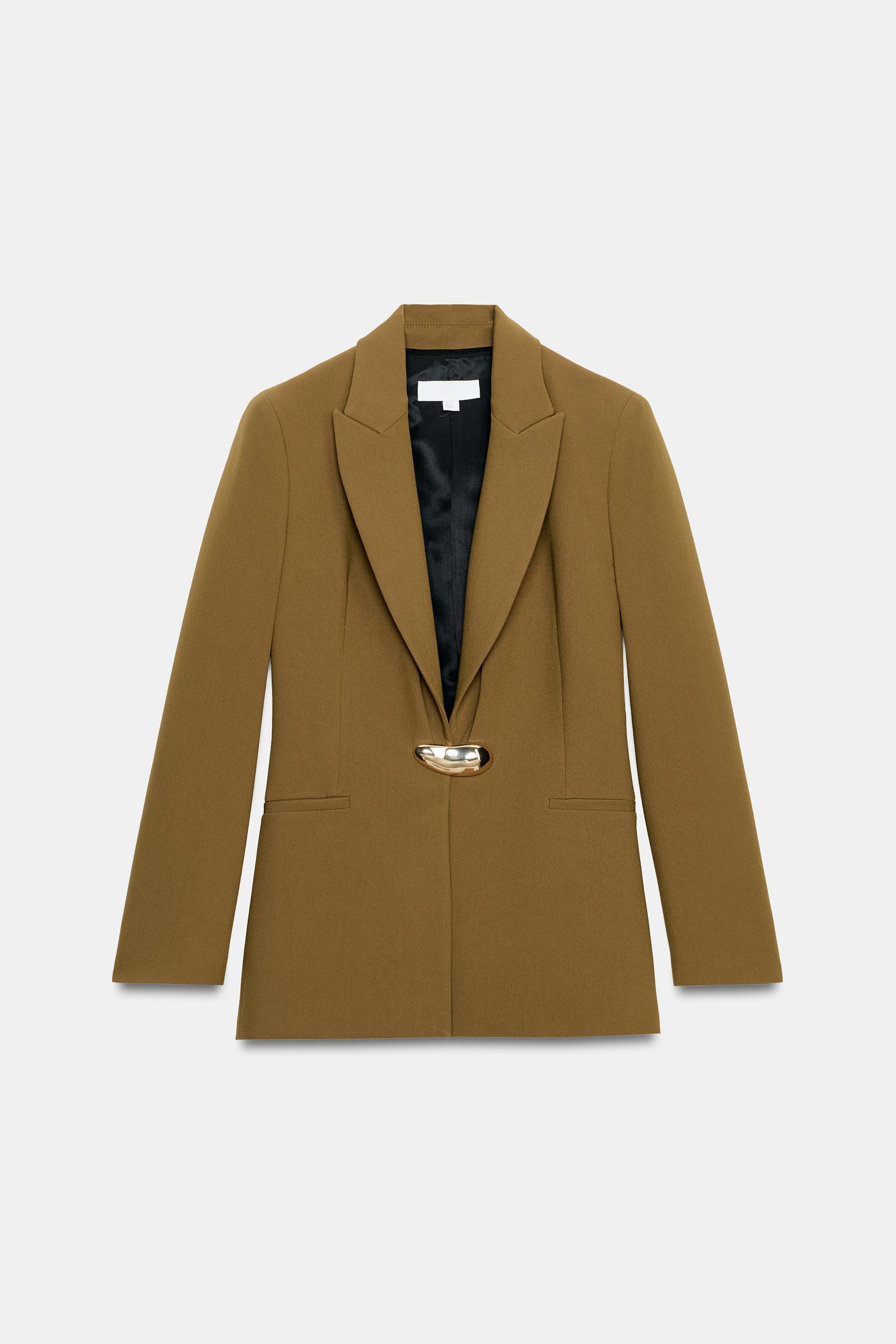 TAILORED BLAZER WITH GOLDEN HARDWARE by ZARA