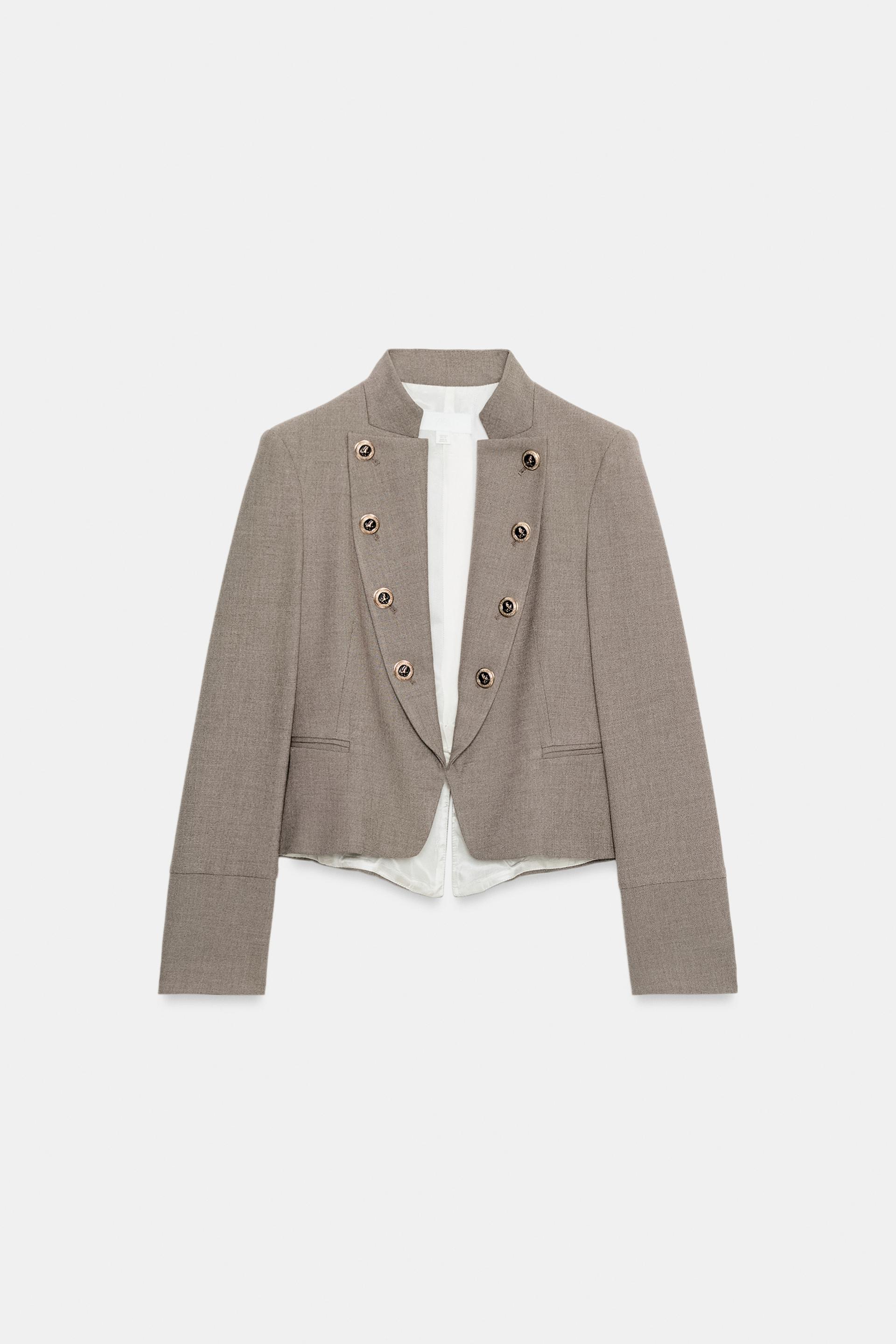 TAILORED BLAZER WITH LAPEL BUTTONS by ZARA
