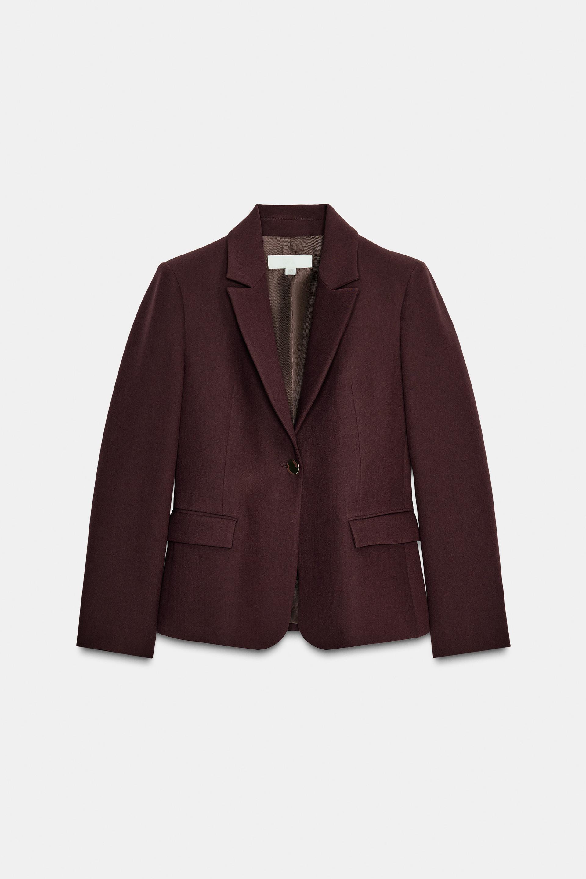 TAILORED BLAZER WITH SHOULDER PADS by ZARA