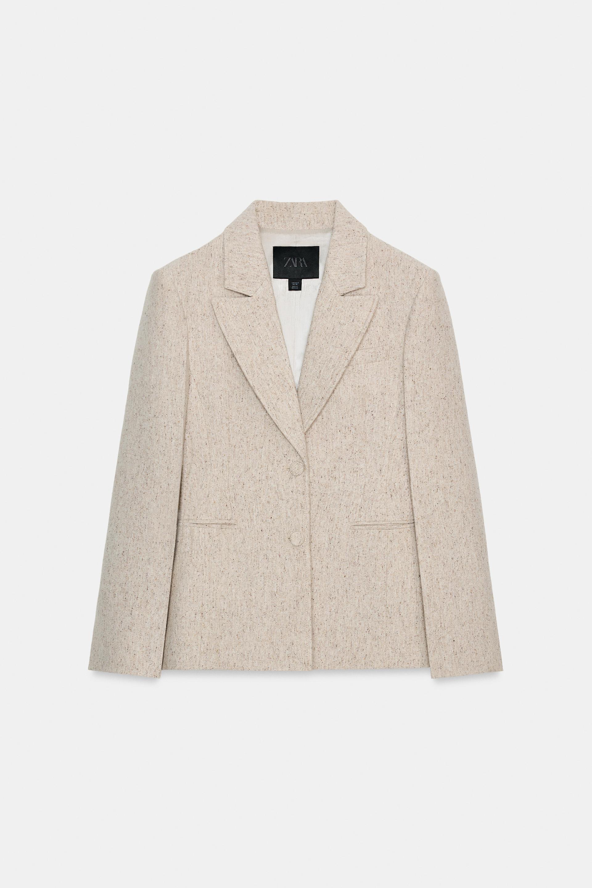 TAILORED WOOL BLEND PEPLUM BLAZER ZW COLLECTION by ZARA