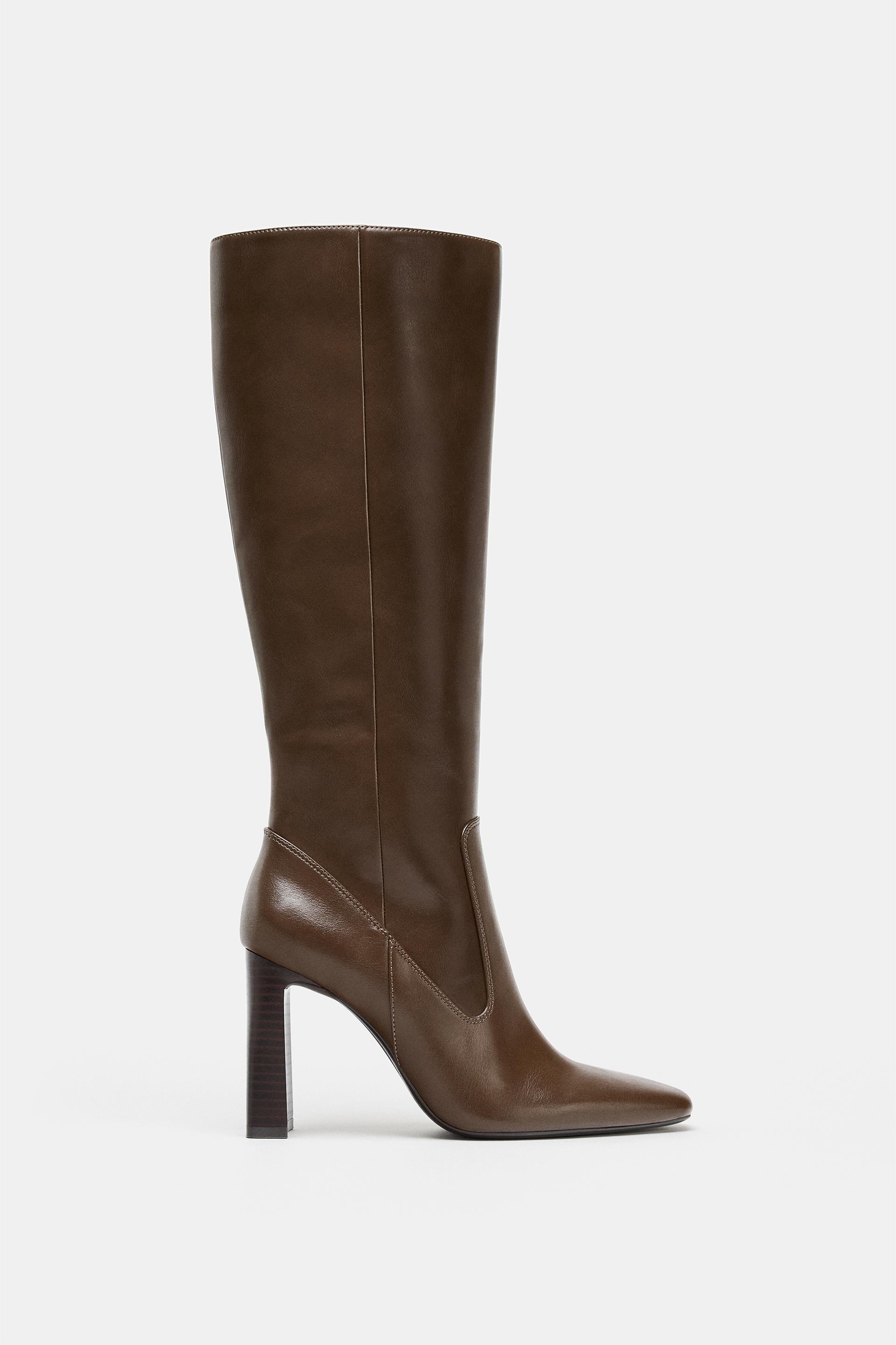 TALL BOOTS WITH TOPSTITCHING by ZARA