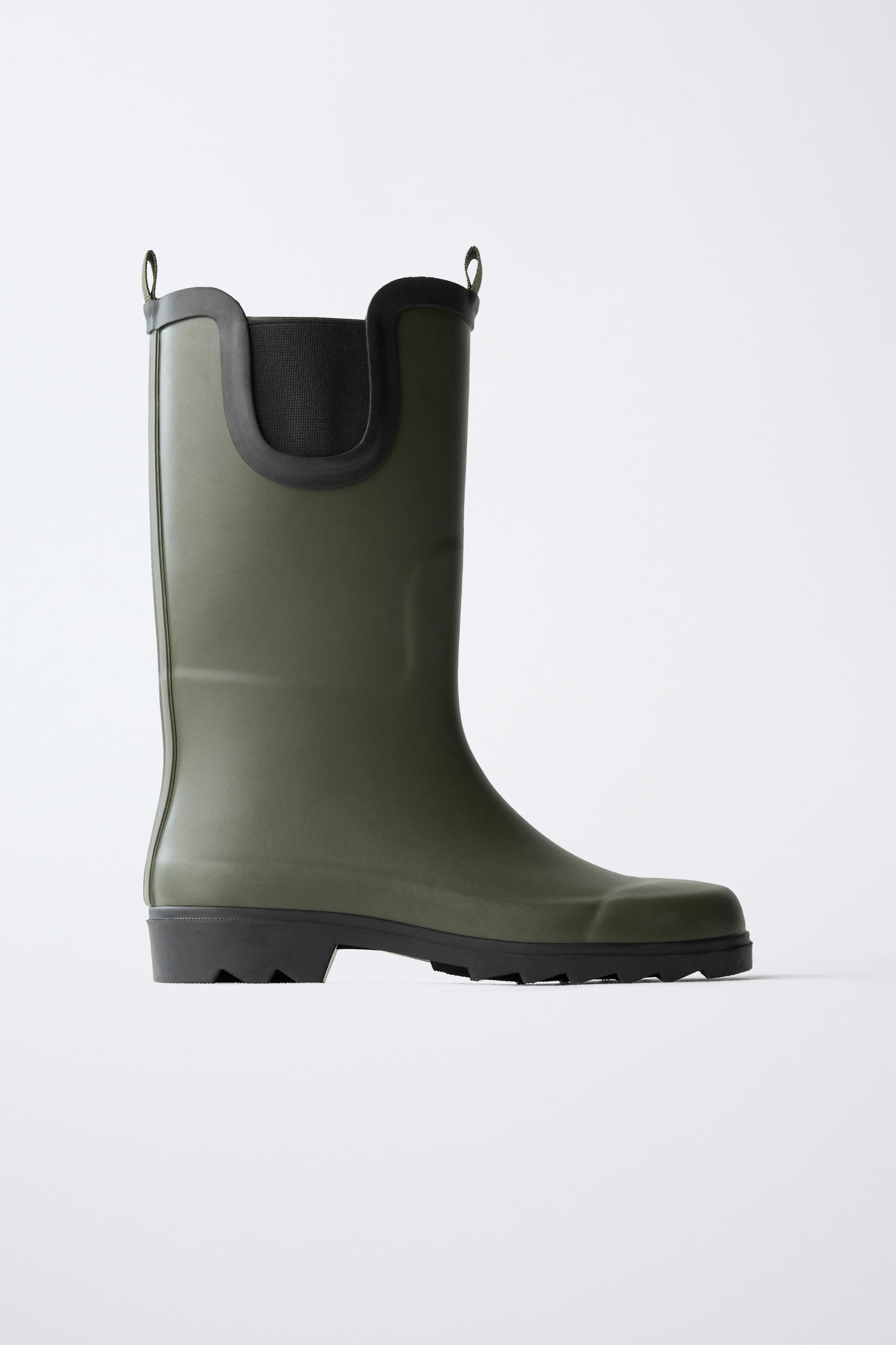 TALL RUBBER RAIN BOOTS by ZARA