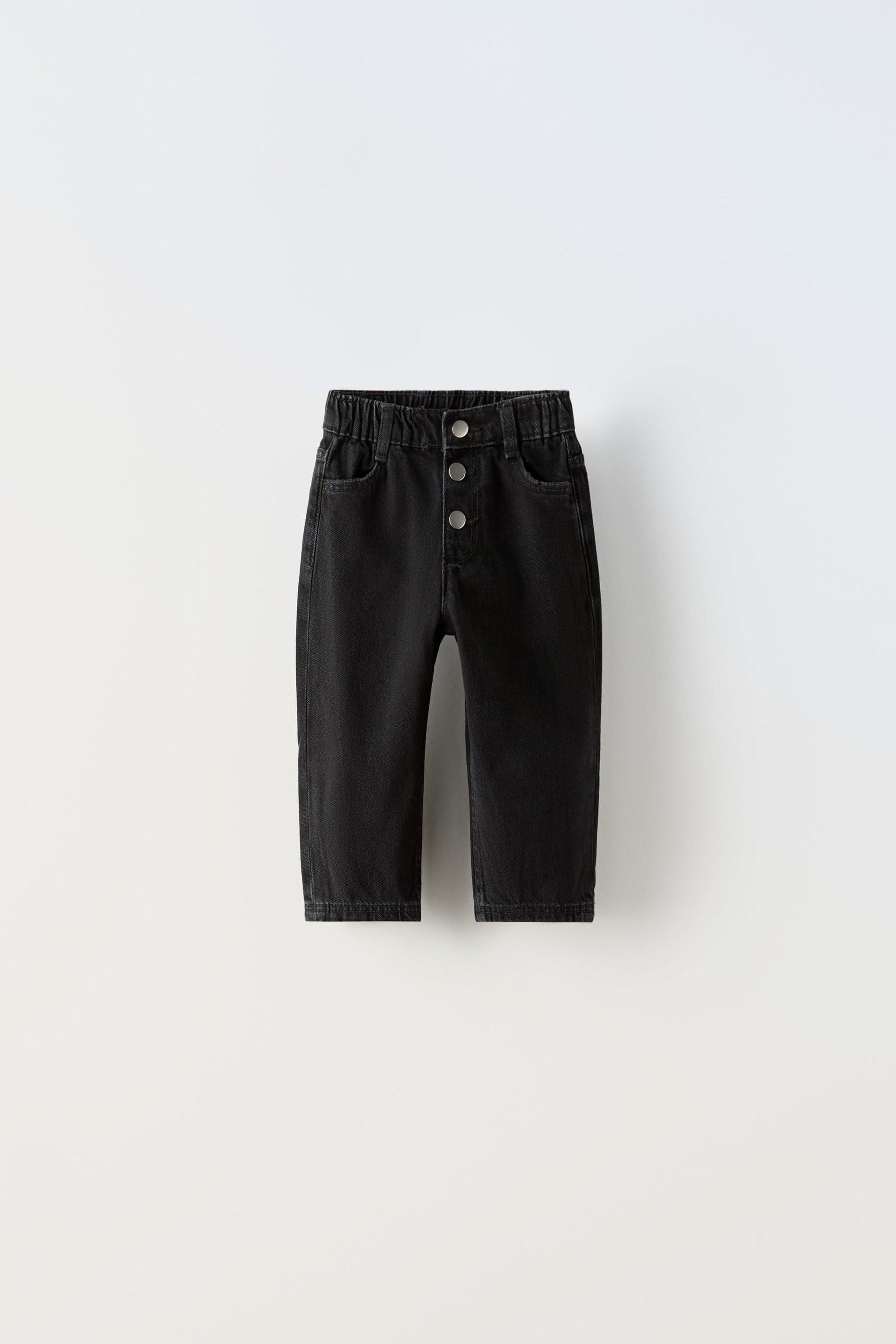 TAPERED BUTTON JEANS by ZARA