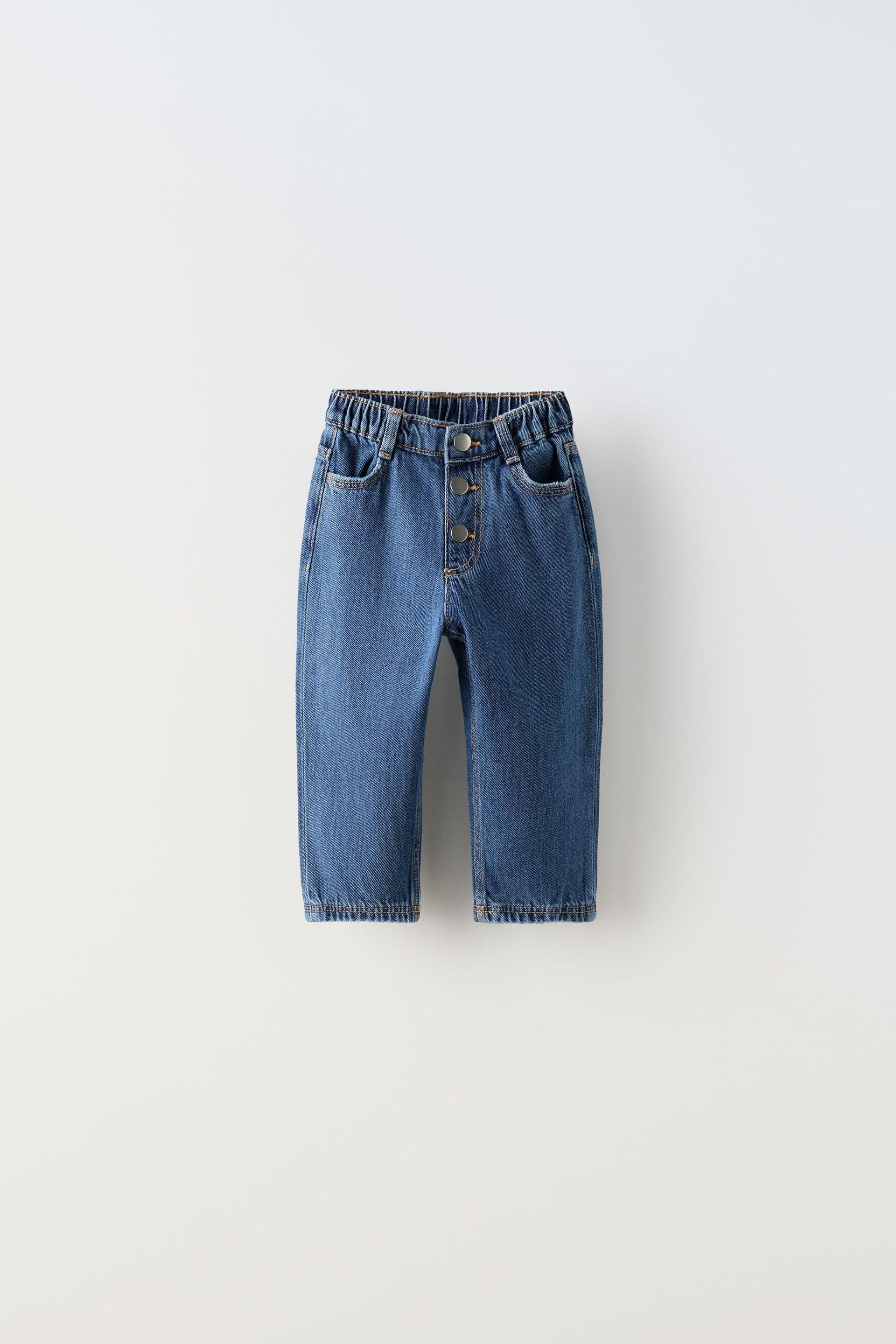 TAPERED BUTTON JEANS by ZARA