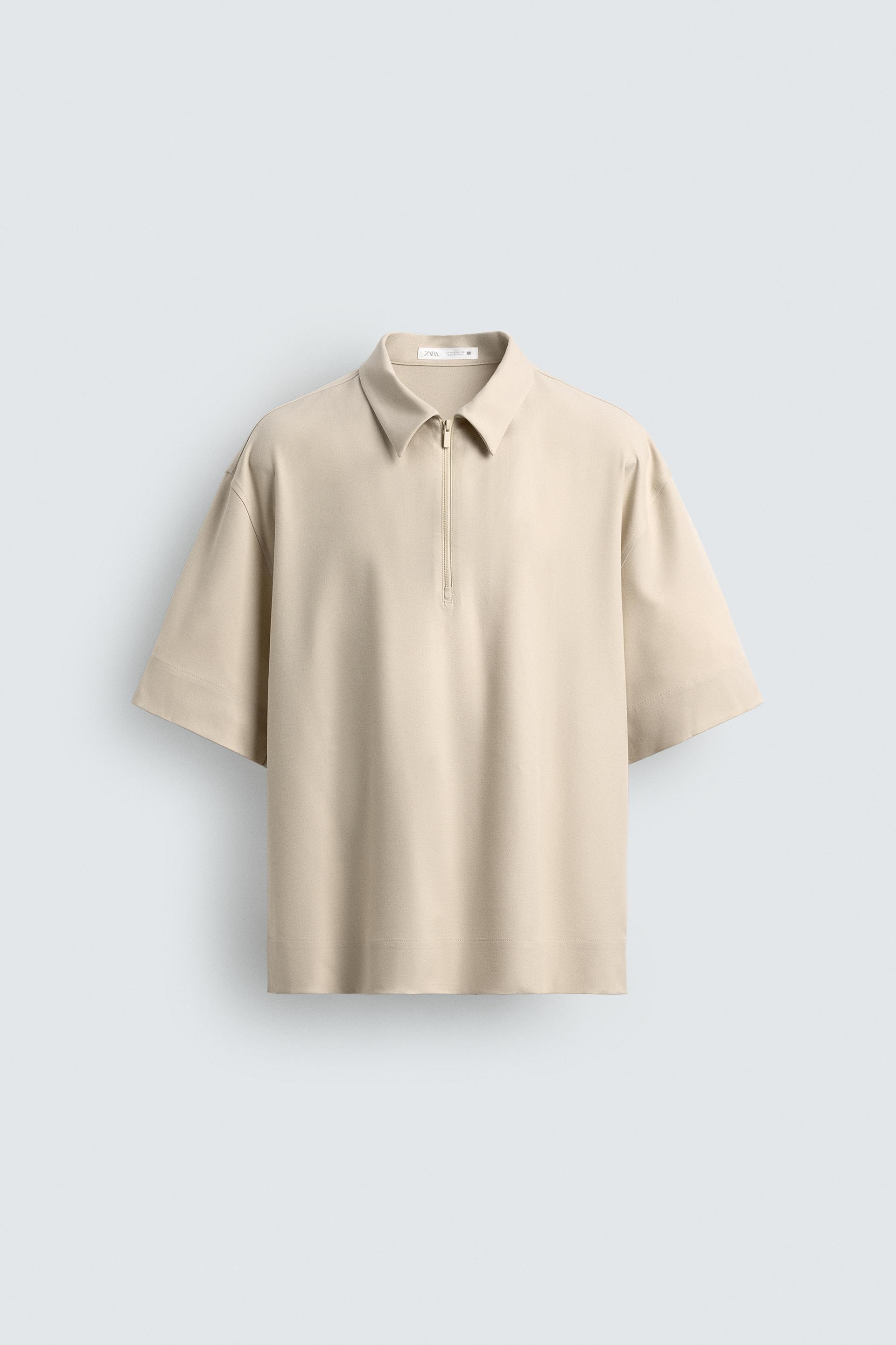 TECHNICAL ZIP POLO SHIRT by ZARA