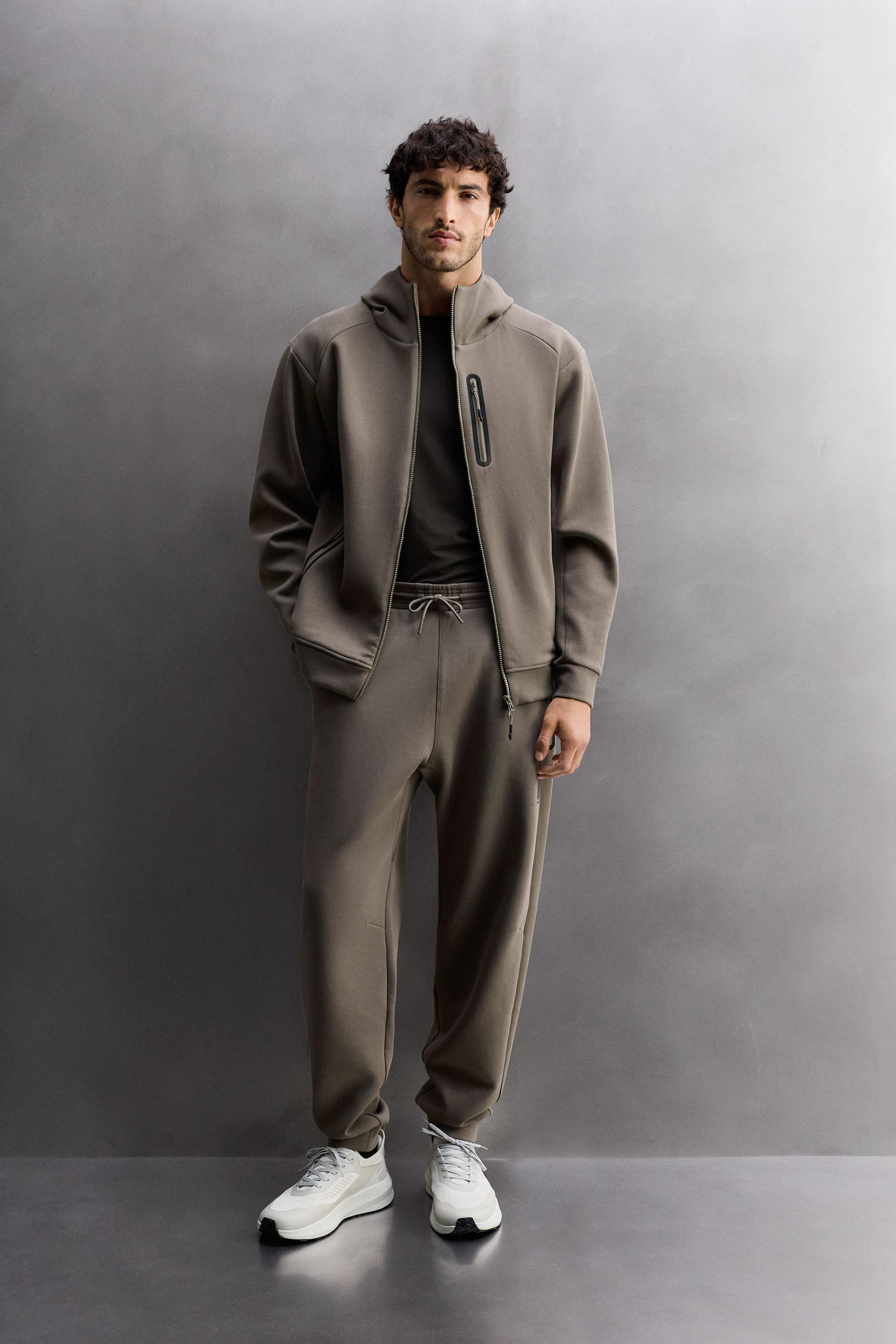 TECHNICAL ZIP-UP HOODIE TRACKSUIT by ZARA