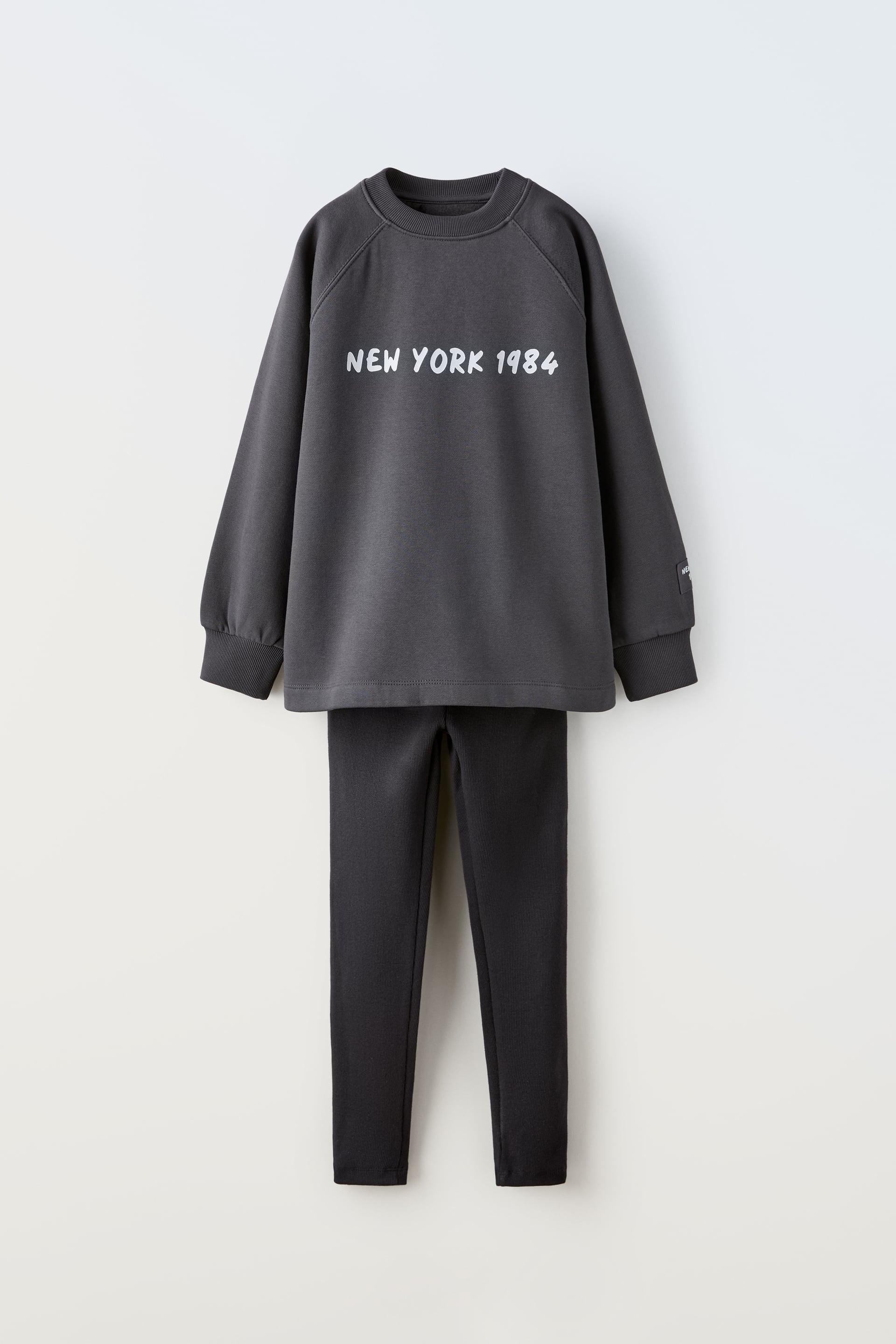 TEXT DETAIL SWEAT-SHIRT AND LEGGINGS PACK by ZARA