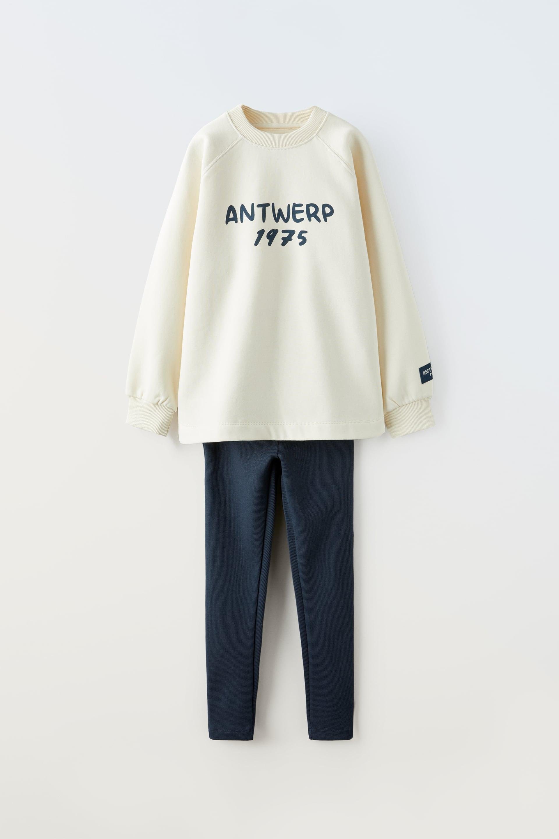 TEXT DETAIL SWEAT-SHIRT AND LEGGINGS PACK by ZARA