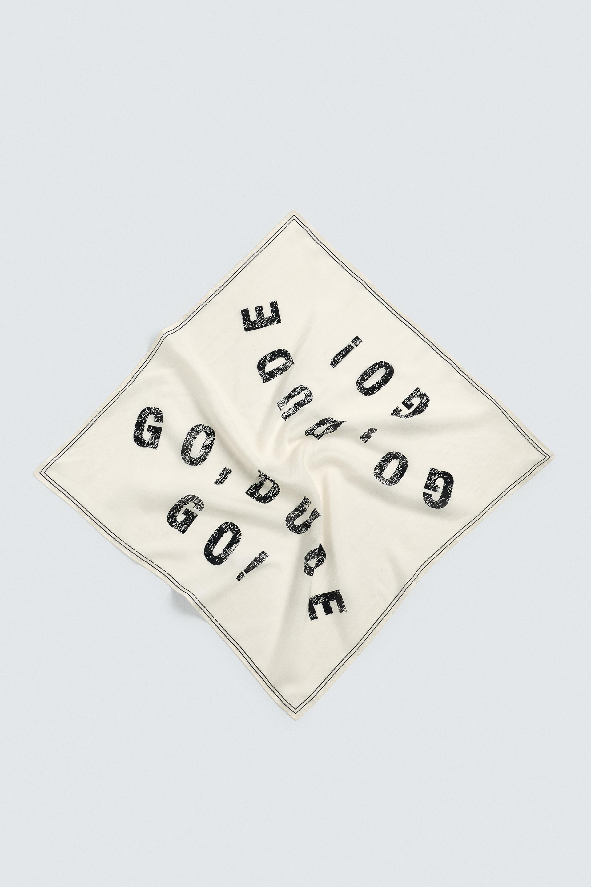 TEXT PRINT BANDANA by ZARA