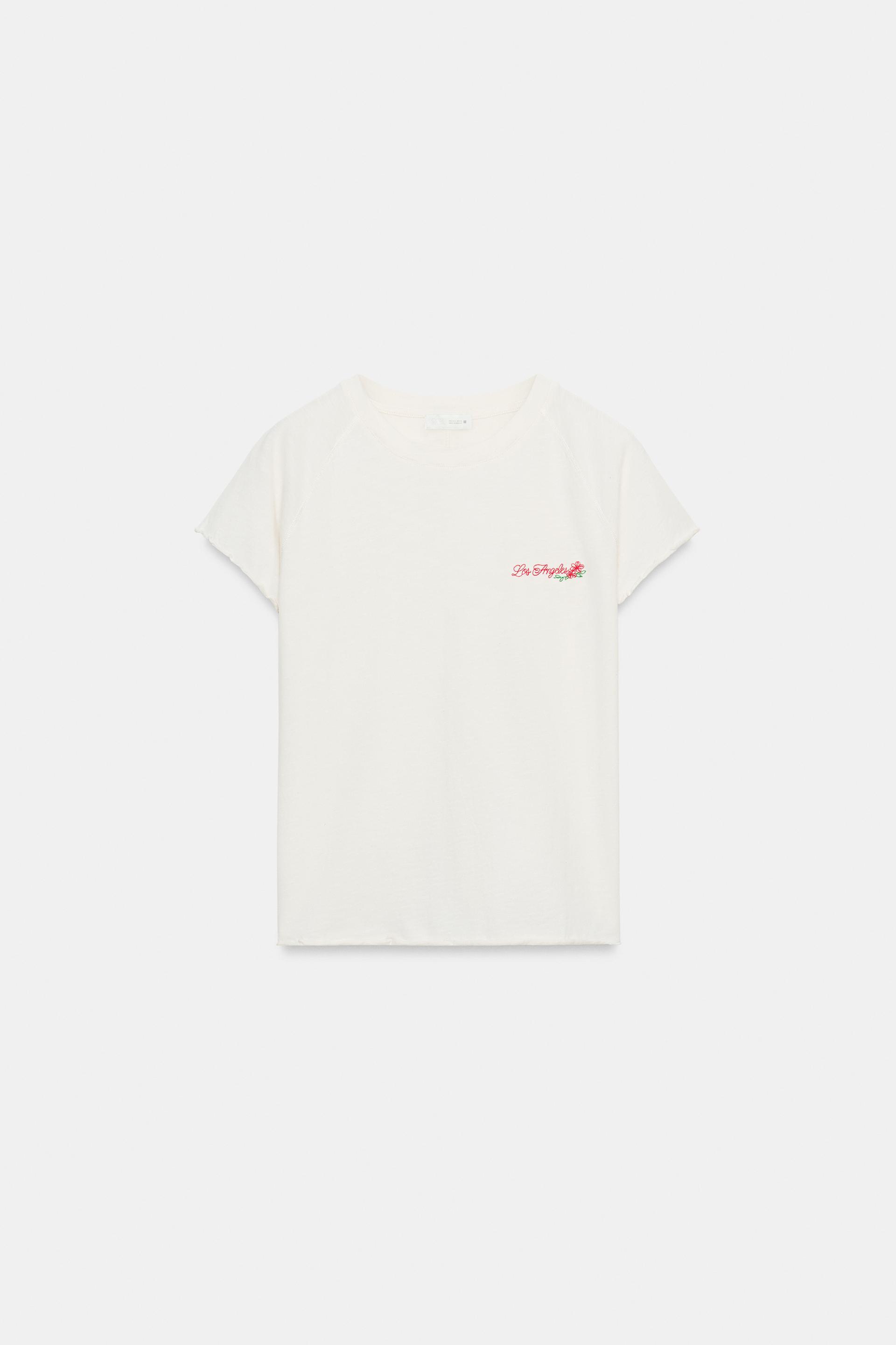 TEXT RAGLAN SLEEVE T-SHIRT by ZARA