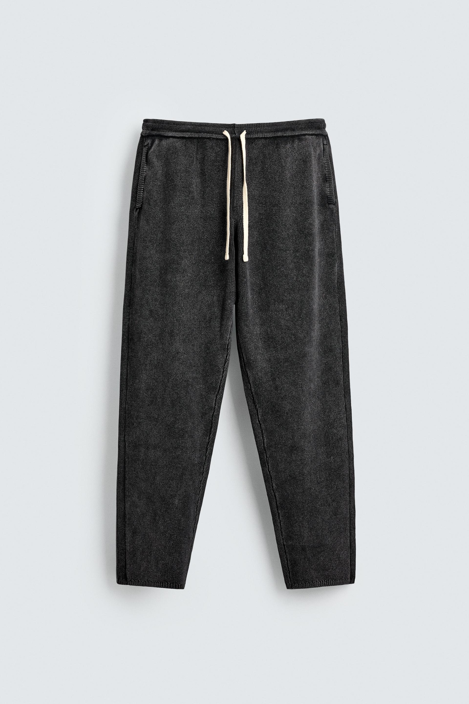 TEXTURED KNIT PANTS by ZARA