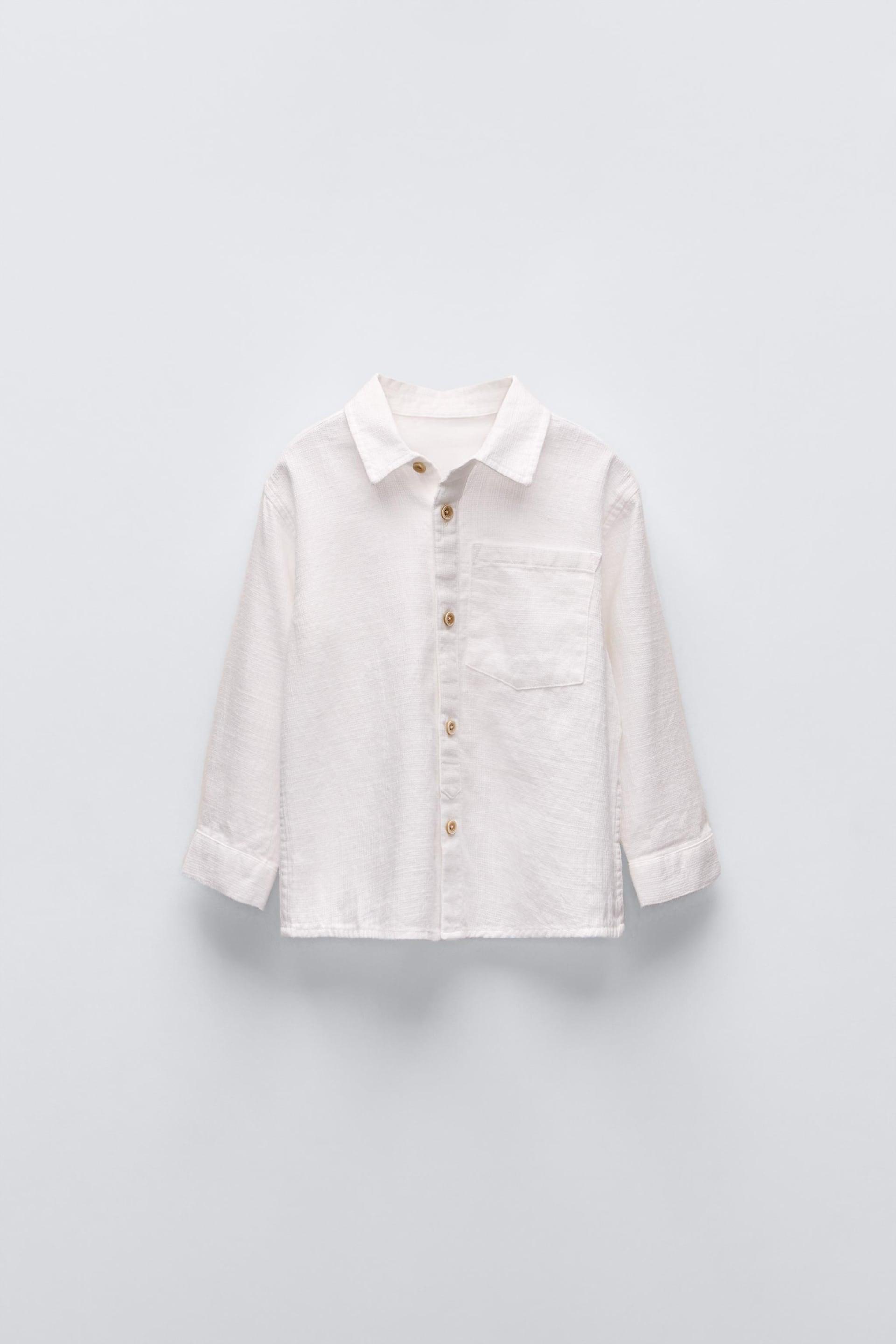 TEXTURED POCKET SHIRT by ZARA