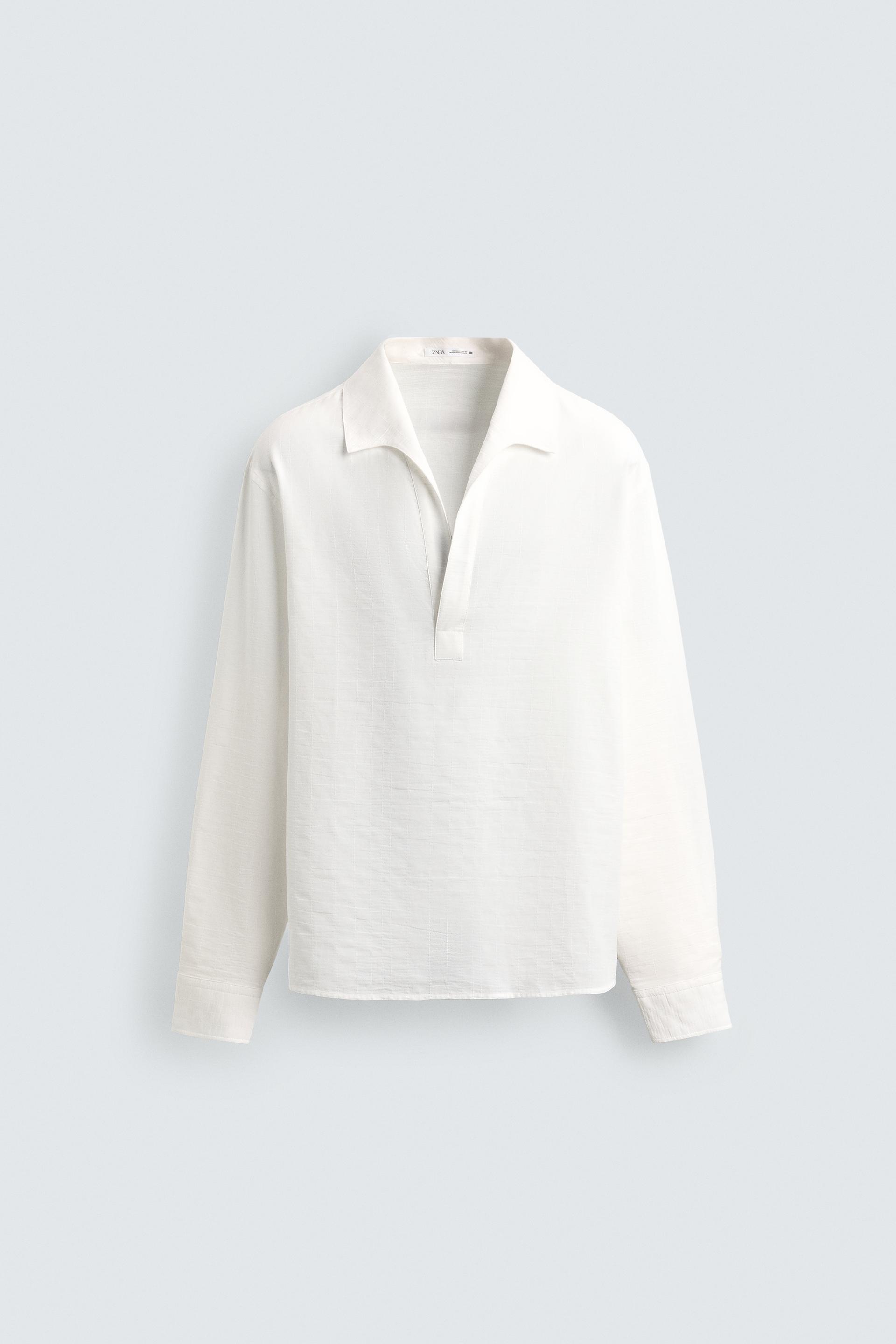 TEXTURED POLO SHIRT by ZARA