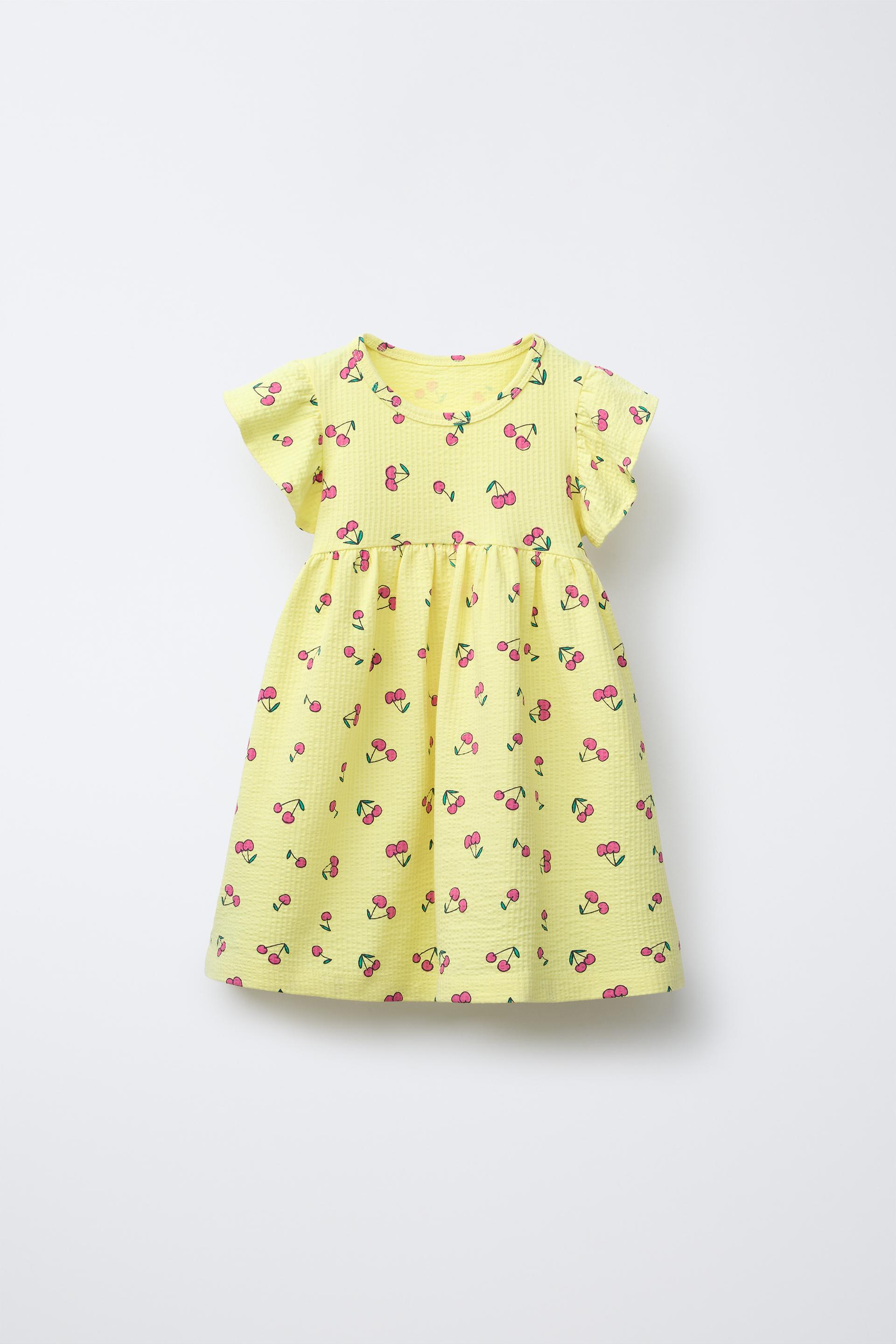 TEXTURED PRINT DRESS by ZARA
