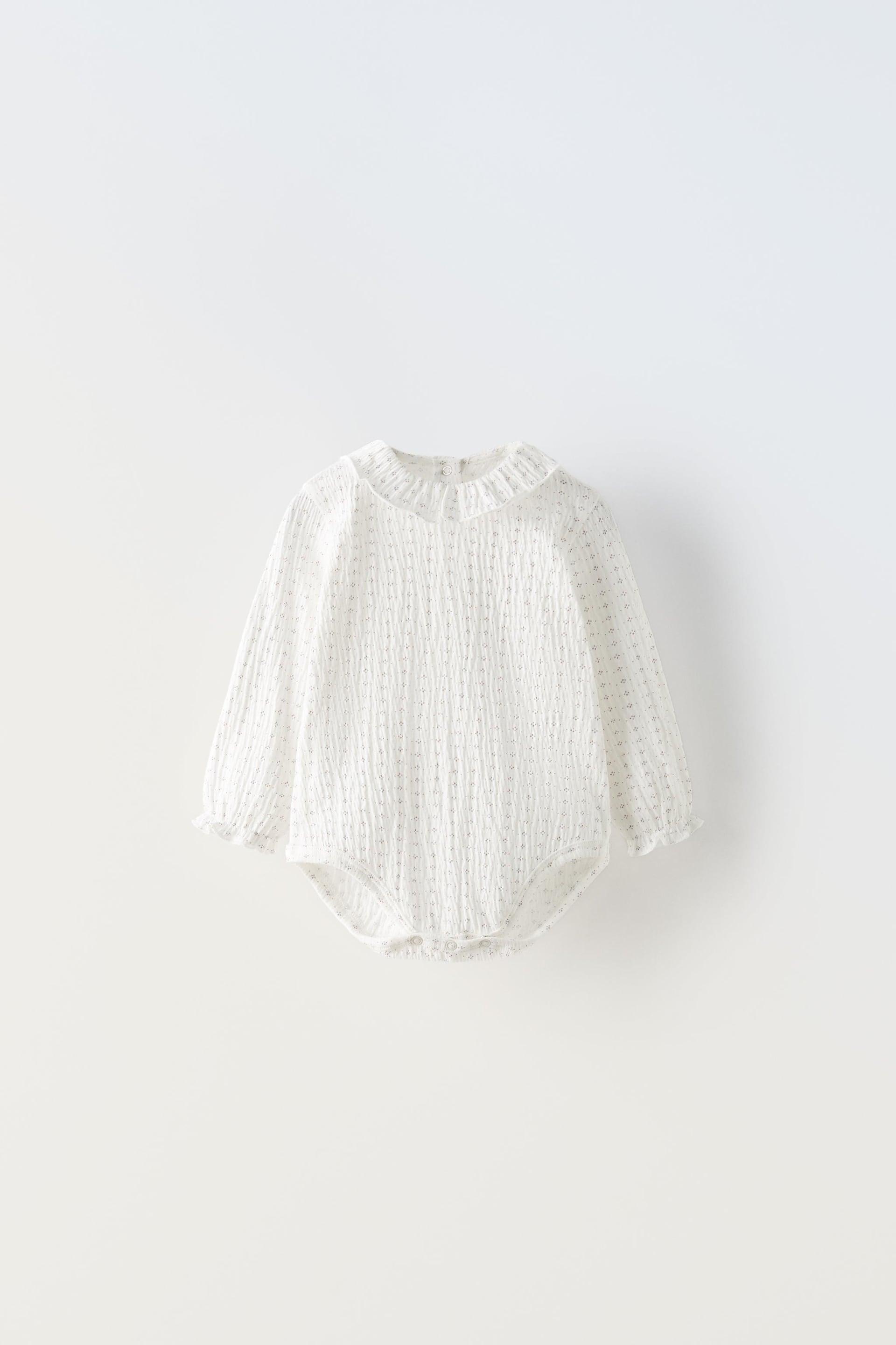 TEXTURED PRINTED BODYSUIT by ZARA