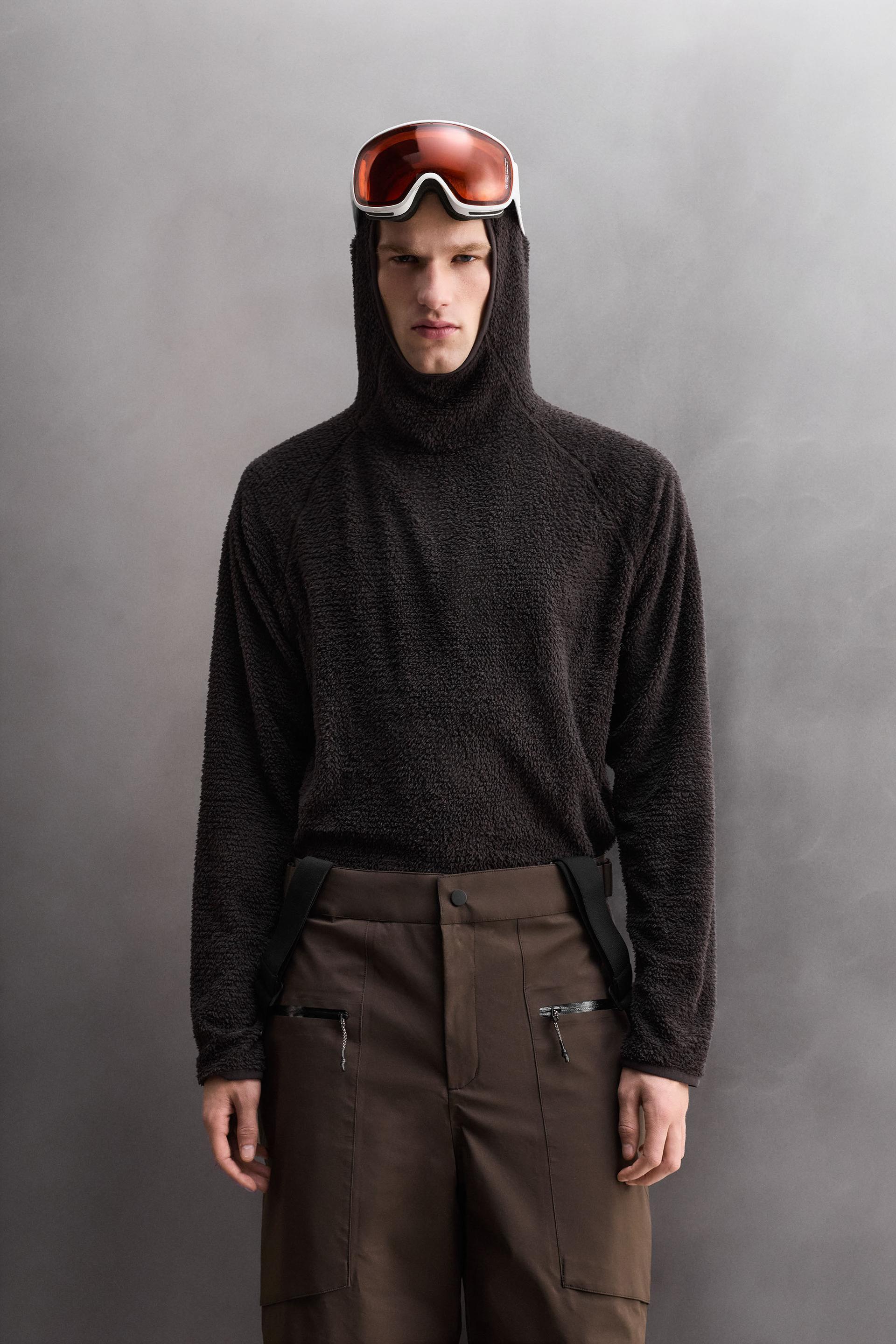 TEXTURED SKI FLEECE HOODIE by ZARA