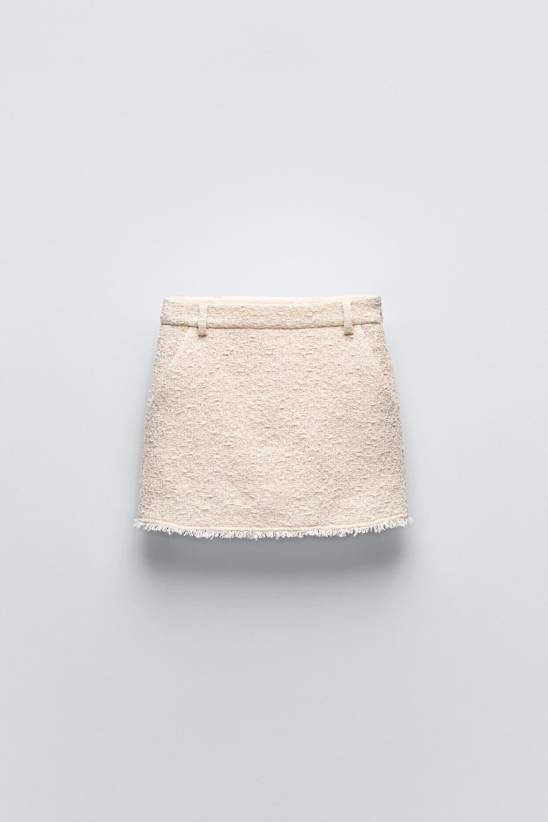 TEXTURED SKIRT by ZARA