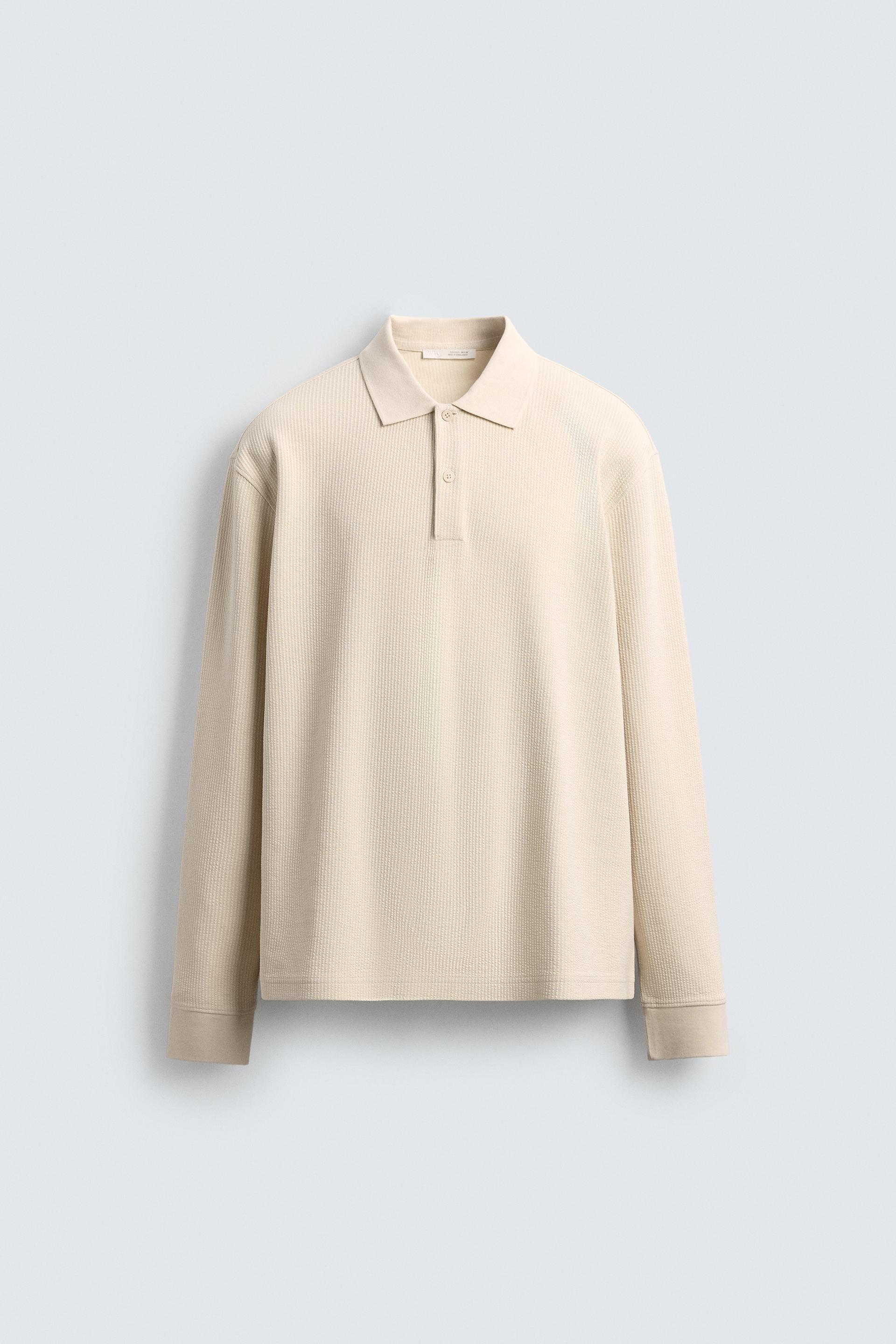 TEXTURED STRIPED POLO by ZARA