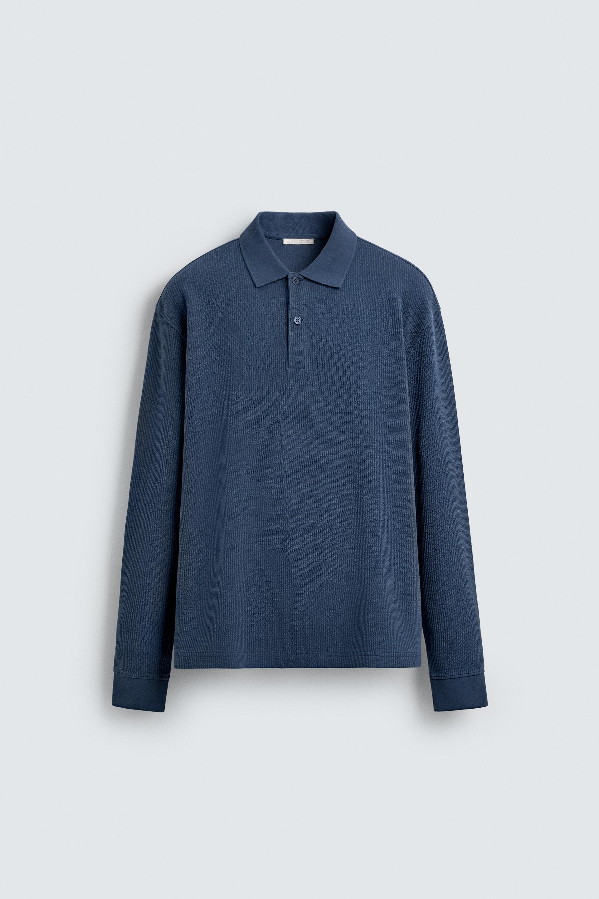 TEXTURED STRIPED POLO by ZARA