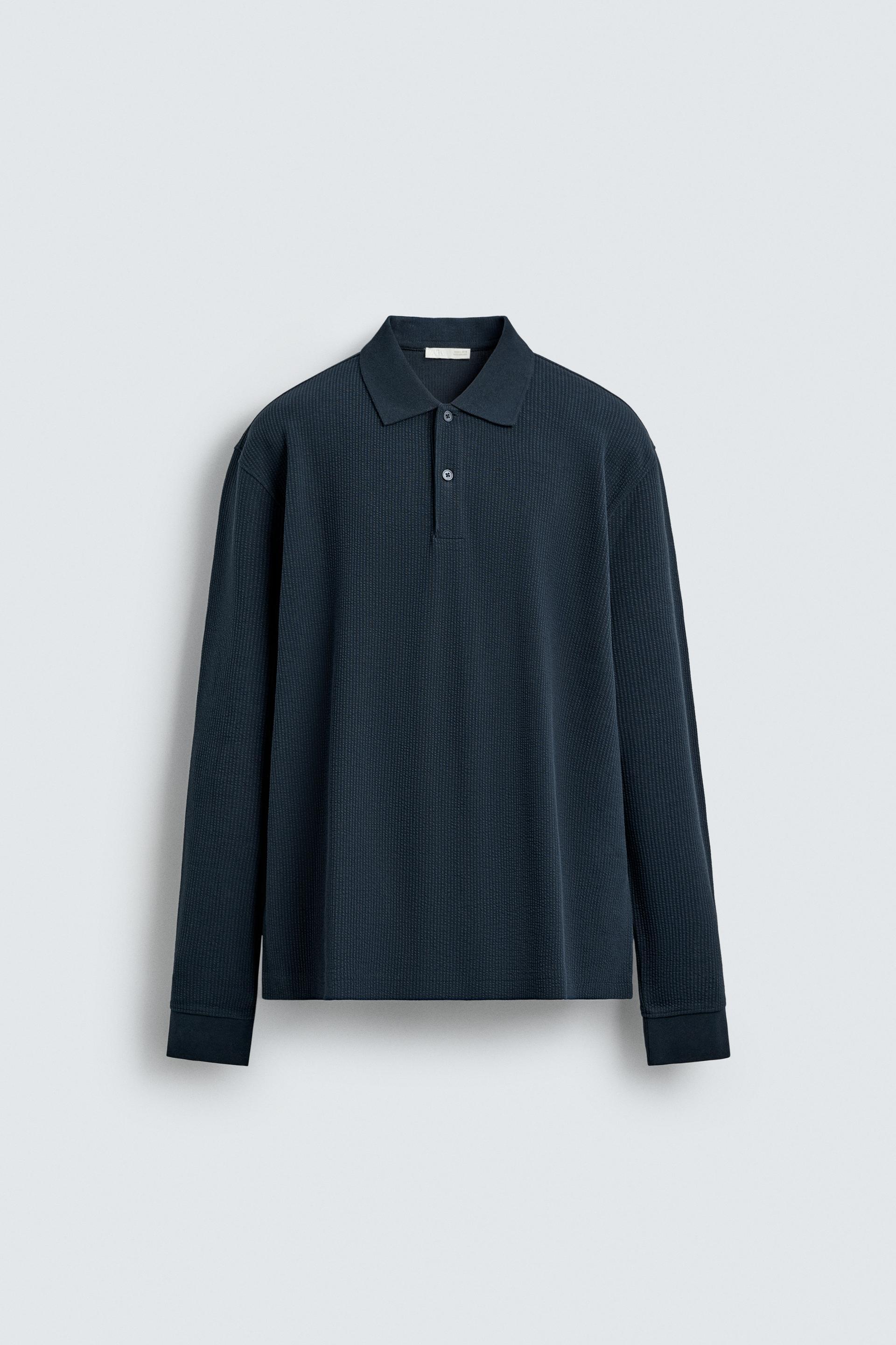 TEXTURED STRIPED POLO by ZARA