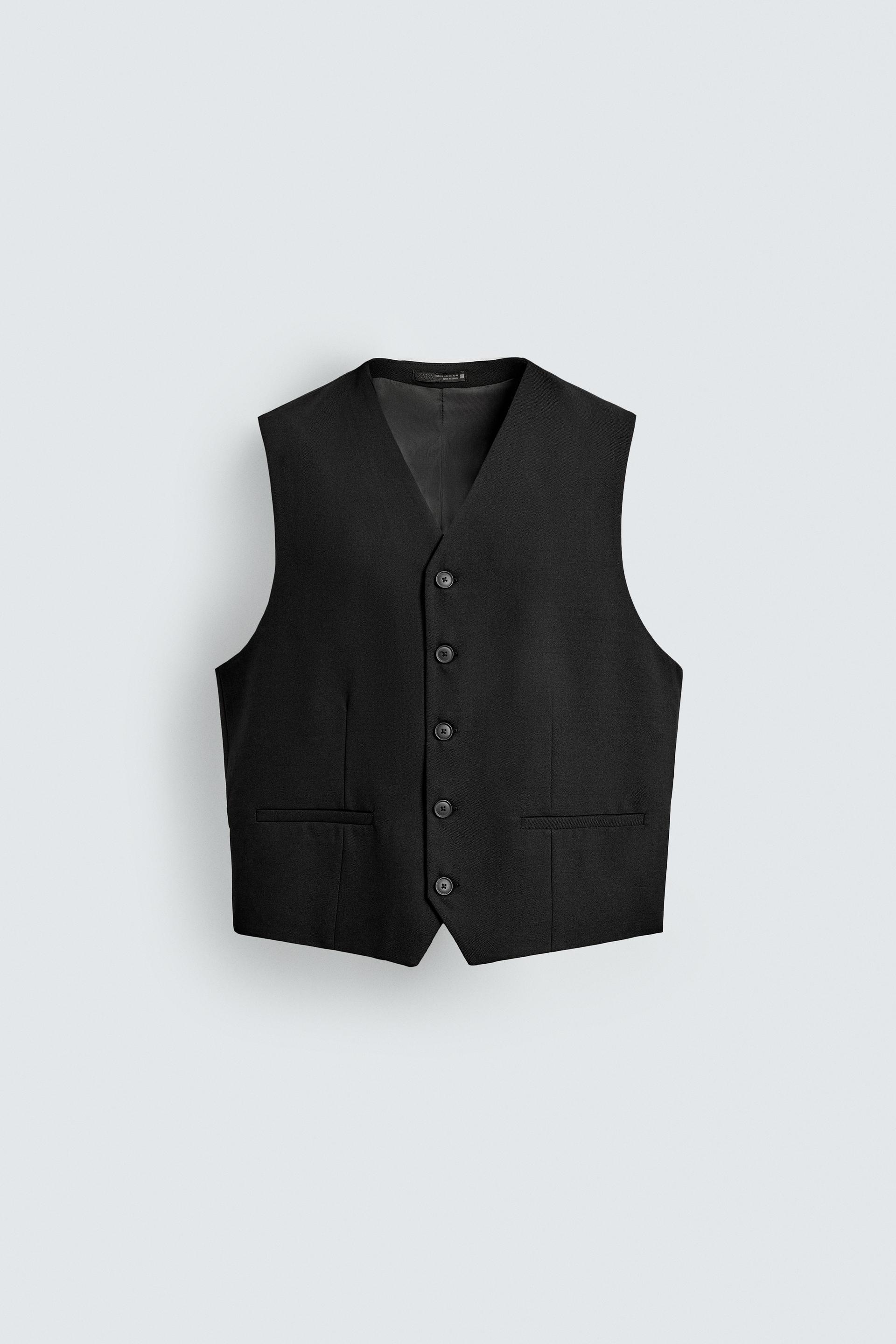 TEXTURED SUIT VEST by ZARA