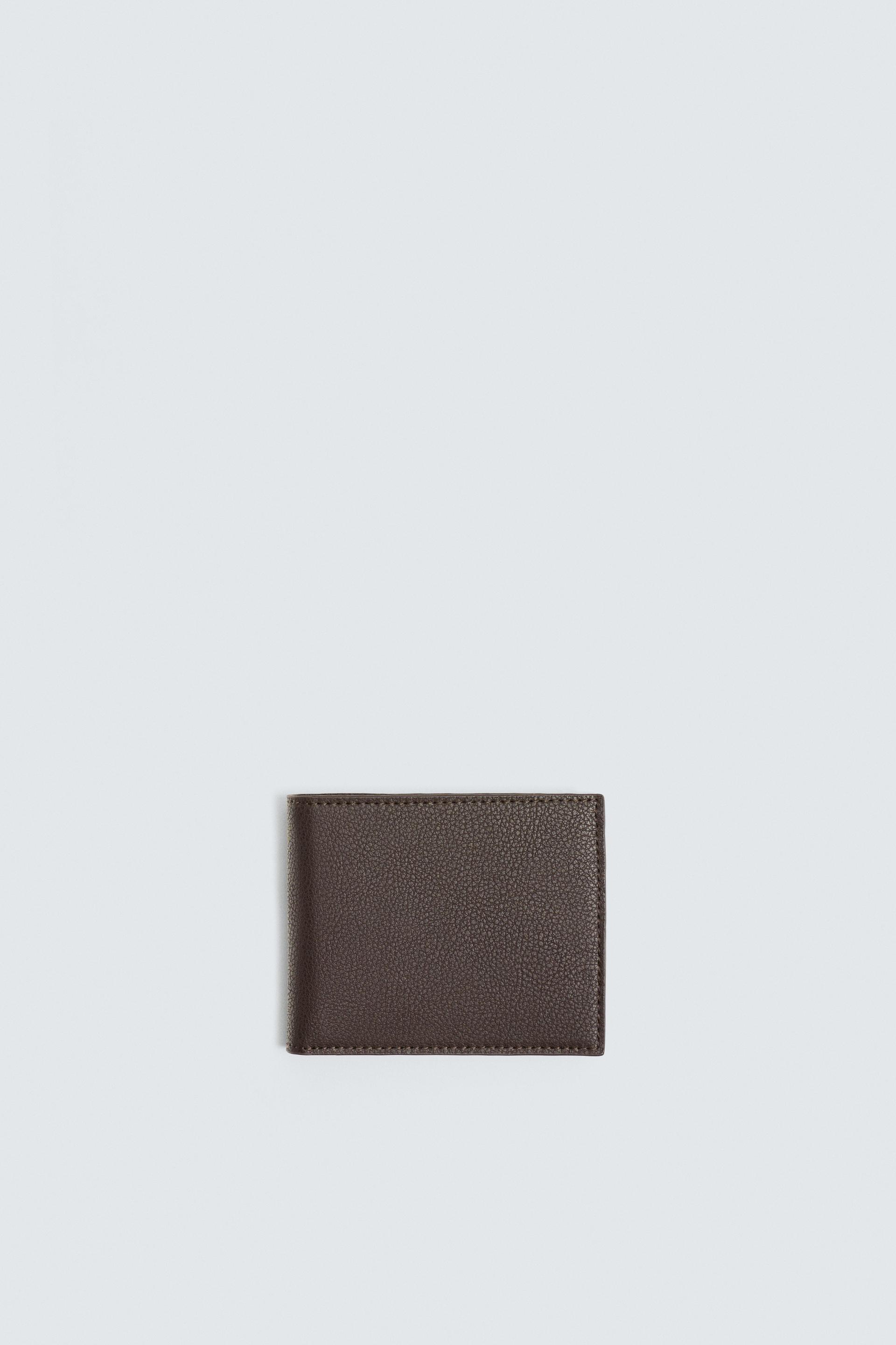 TEXTURED WALLET by ZARA