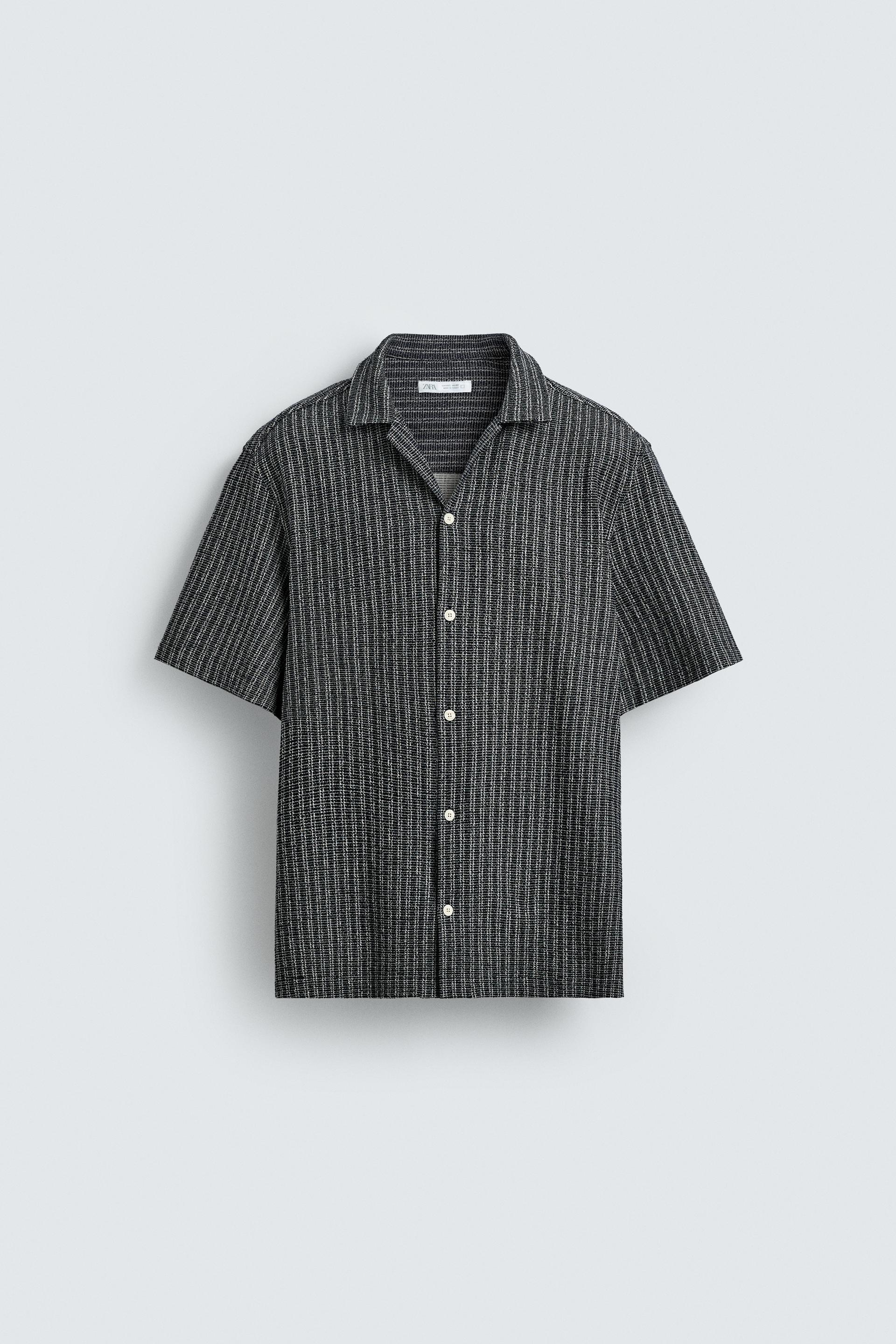 TEXTURED WEAVE SHIRT by ZARA