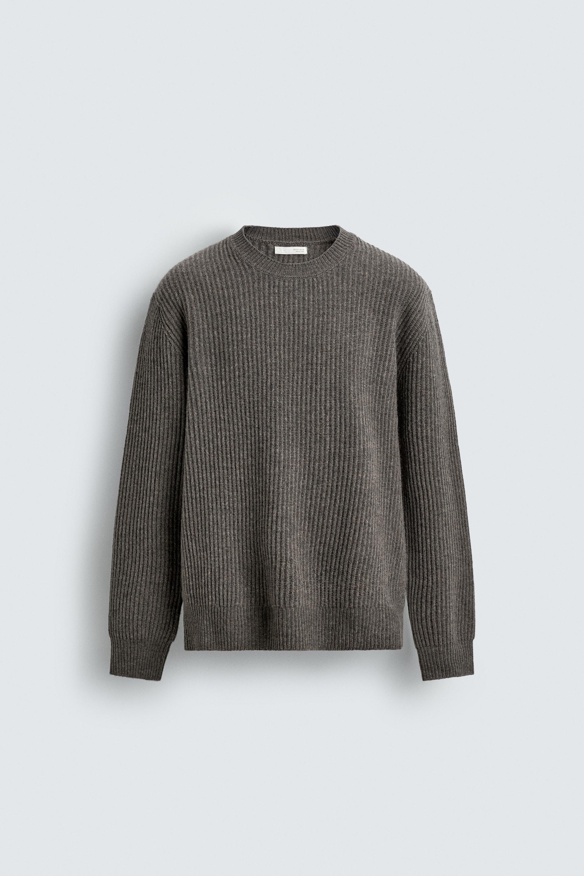 TEXTURED WOOL JUMPER by ZARA