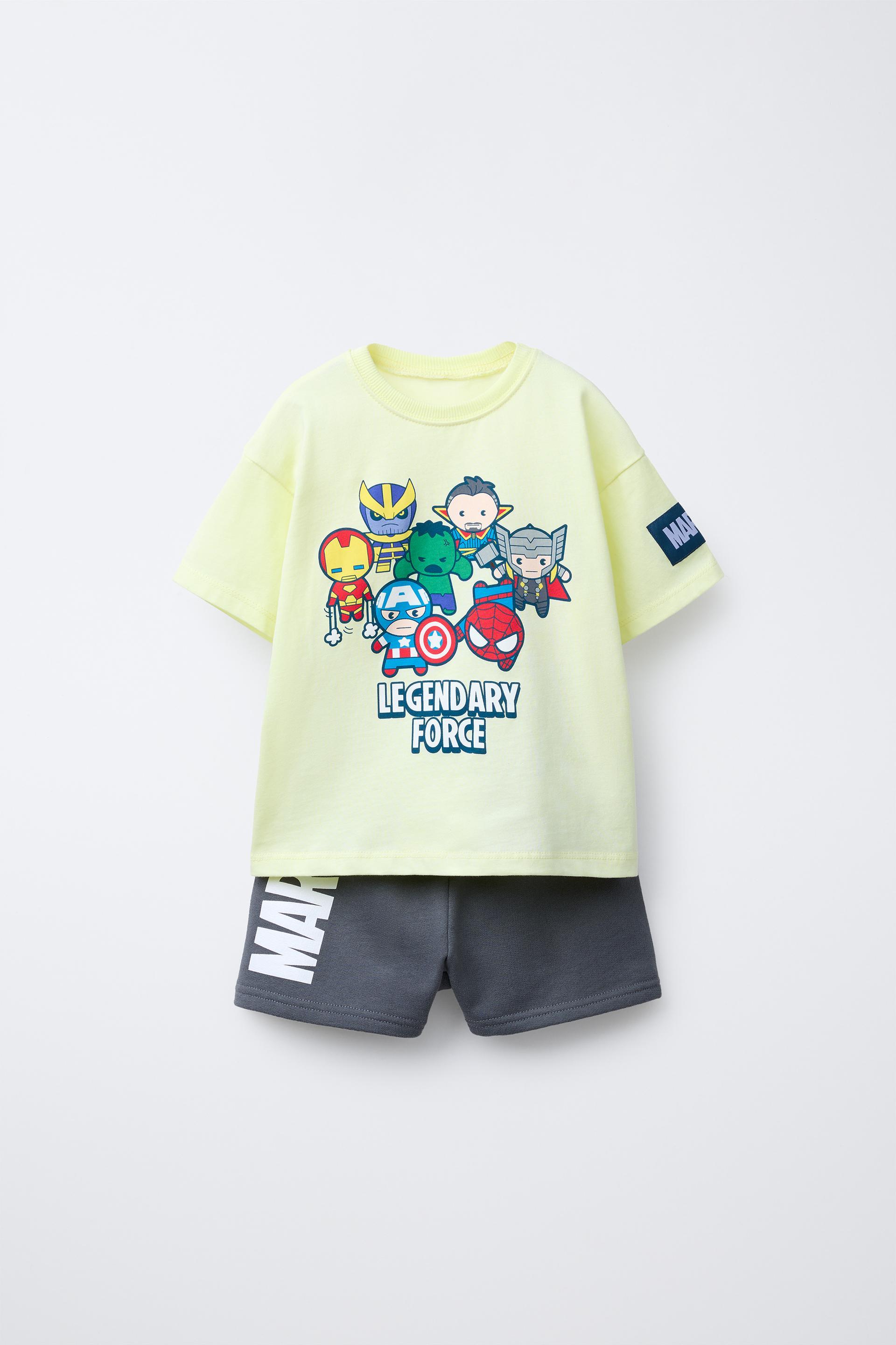 THE AVENGERS © MARVEL T-SHIRT AND BERMUDA JOGGING SET by ZARA