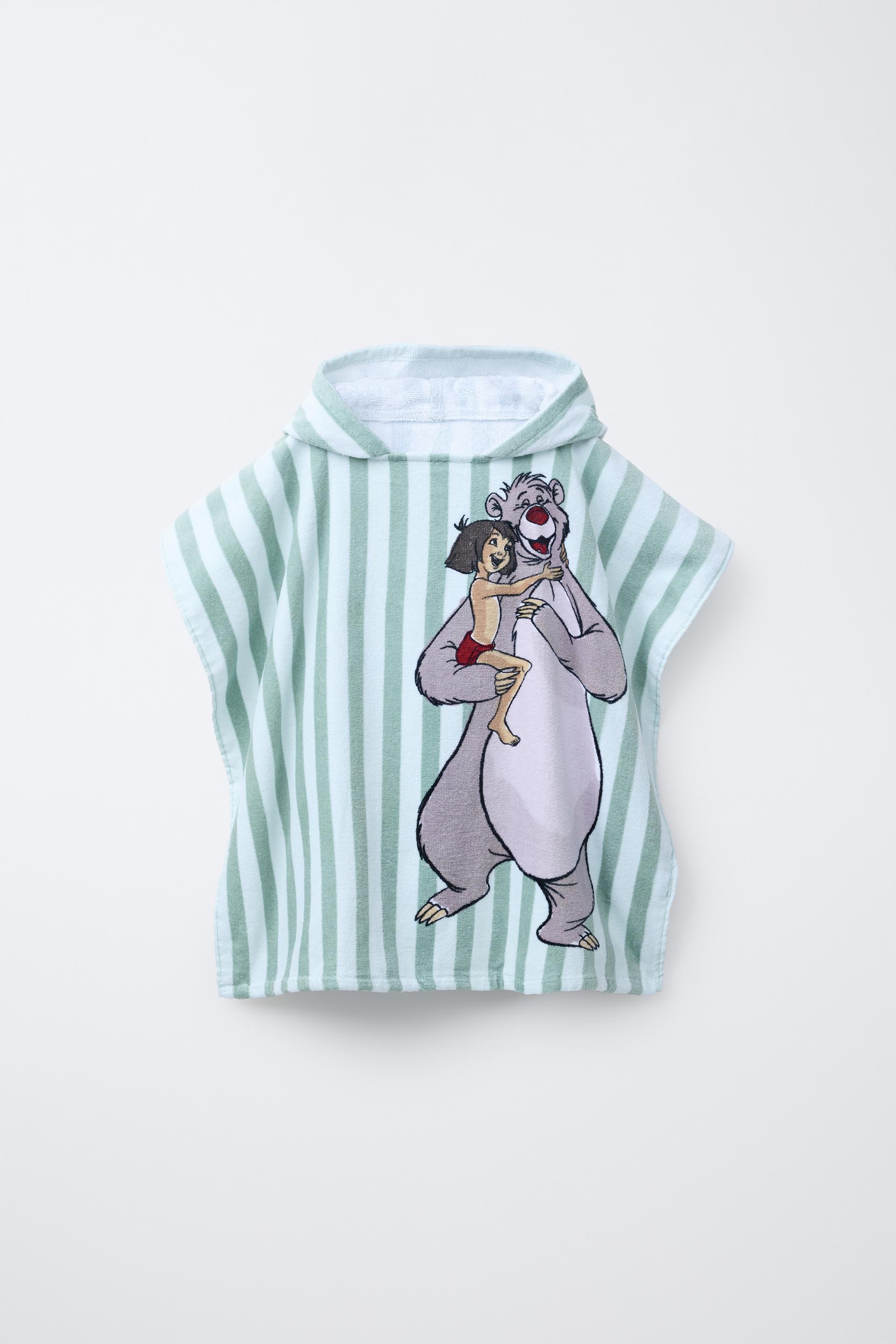 THE JUNGLE BOOK © DISNEY STRIPED TERRYCLOTH PONCHO by ZARA