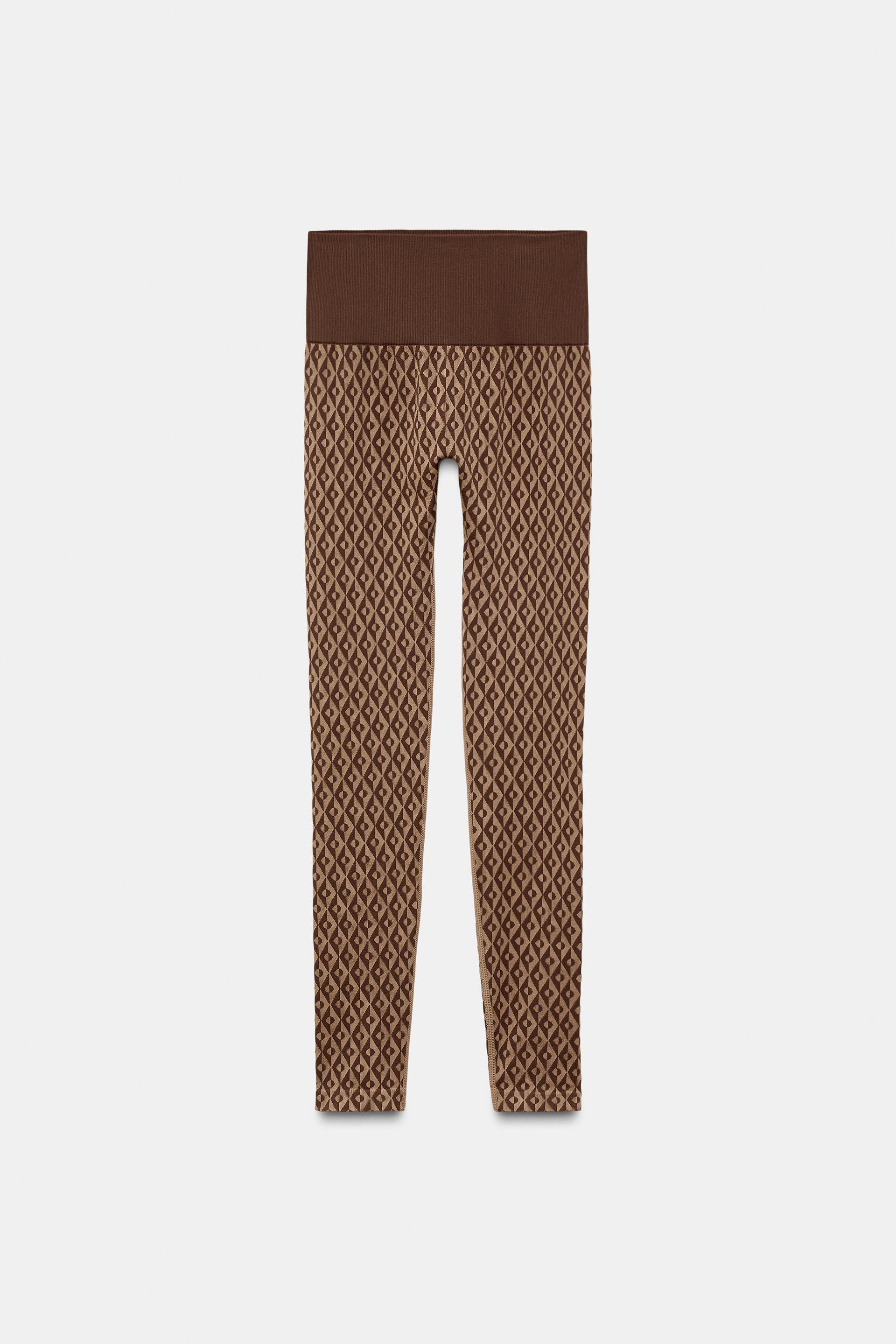 THERMAL JACQUARD SEAMLESS THERMOLITE® CORE SKI COLLECTION LEGGINGS by ZARA