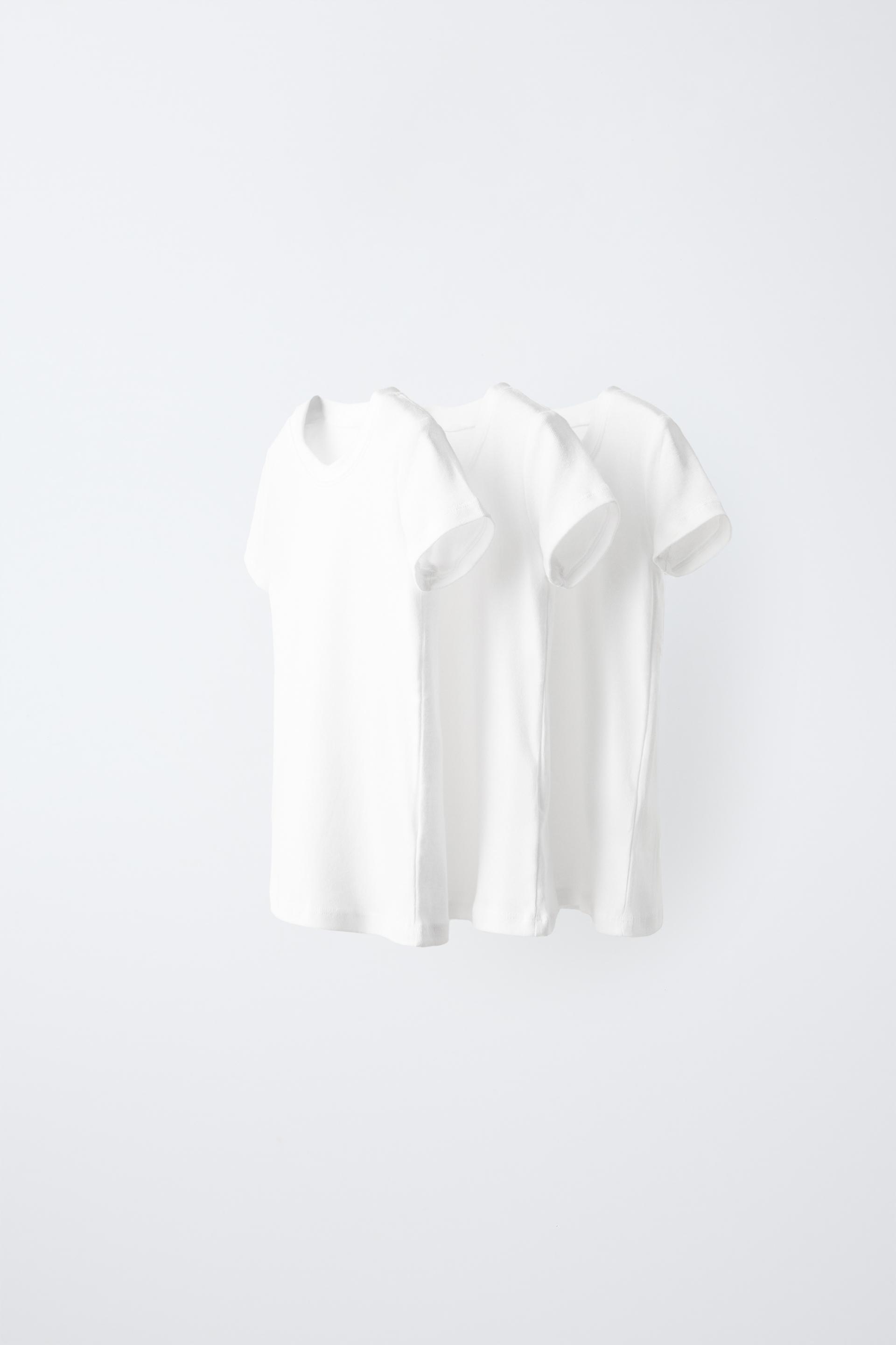 THREE-PACK OF BASIC SHORT SLEEVE T-SHIRTS by ZARA