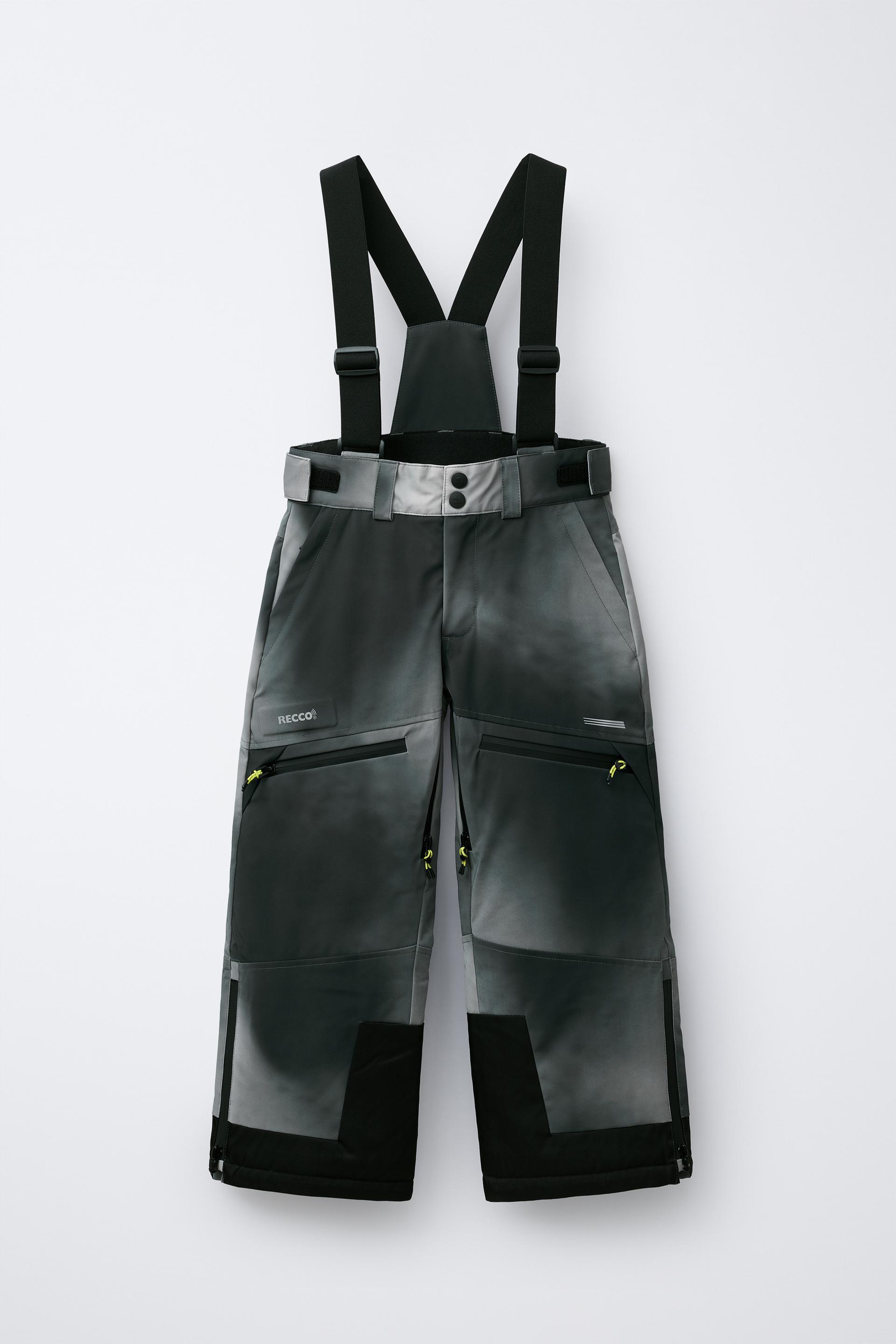 TIE-DYE WATER RESISTANT AND WINDPROOF BIB PANTS RECCO® SYSTEM SKI COLLECTION by ZARA