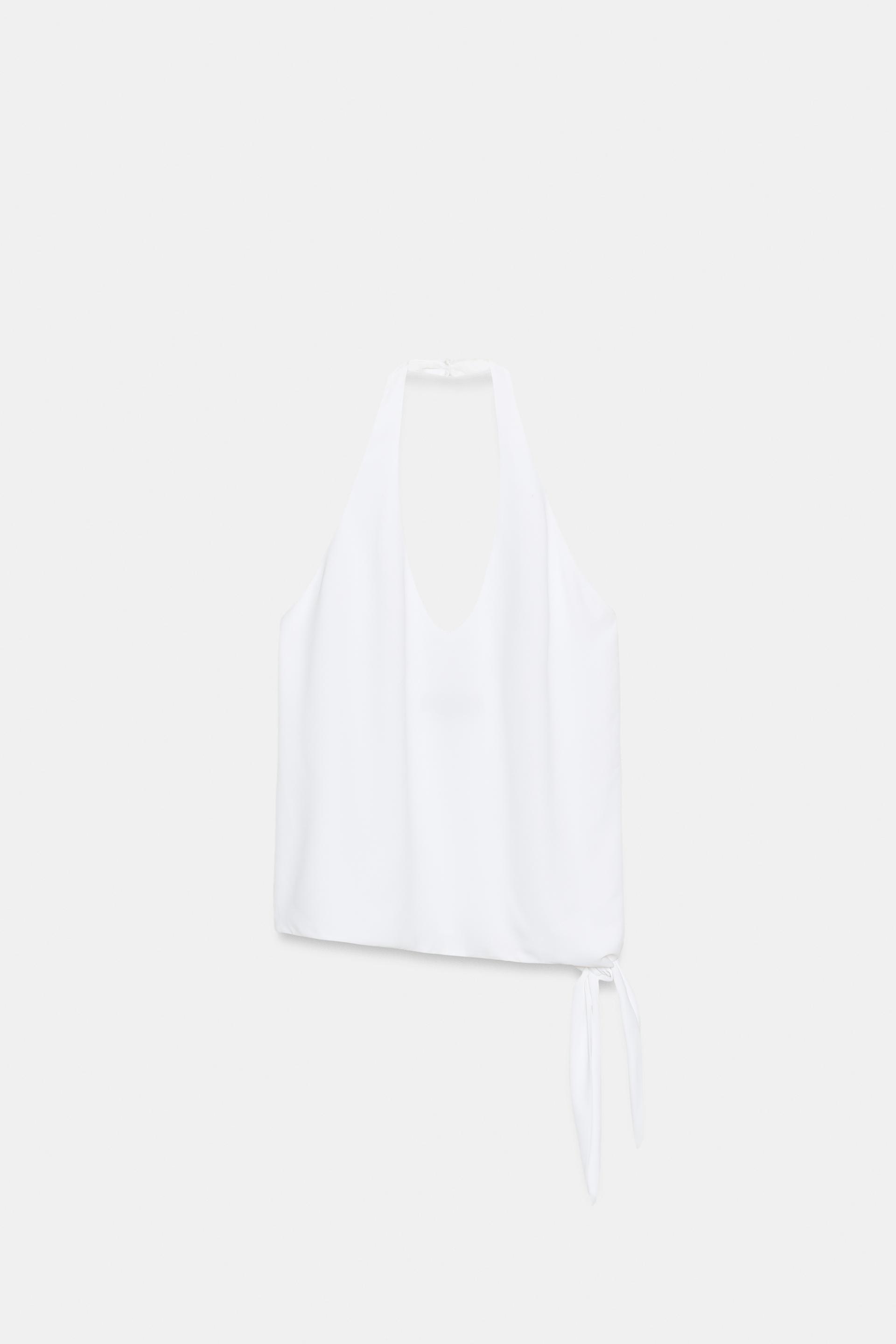 TIED HALTER TOP by ZARA