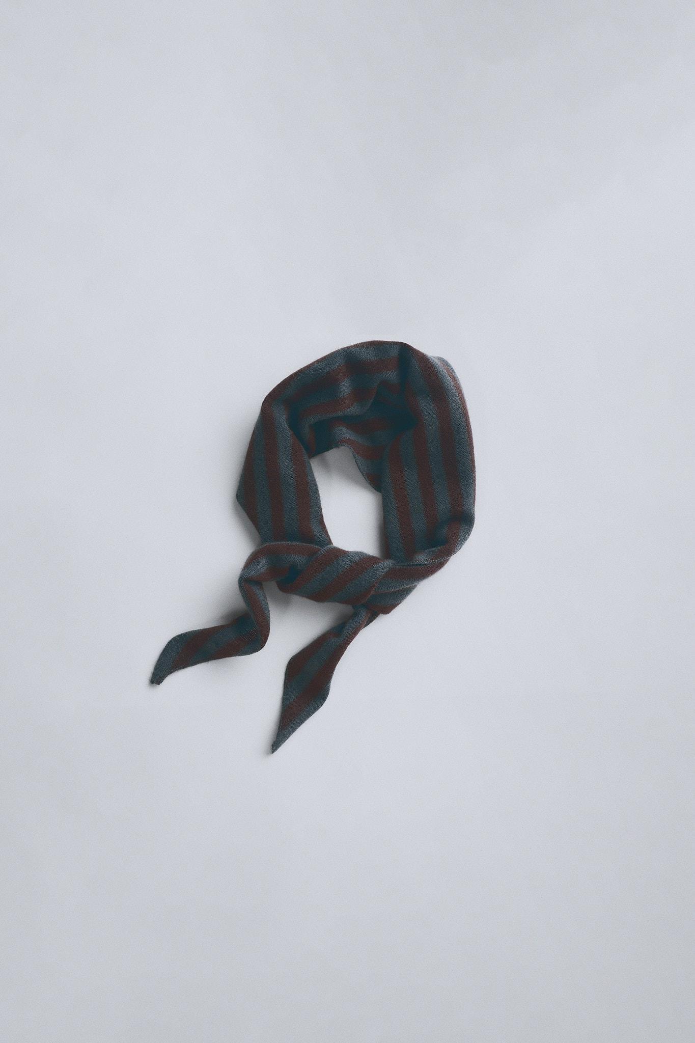 TIMELESZ - CASHMERE STRIPED KERCHIEF by ZARA