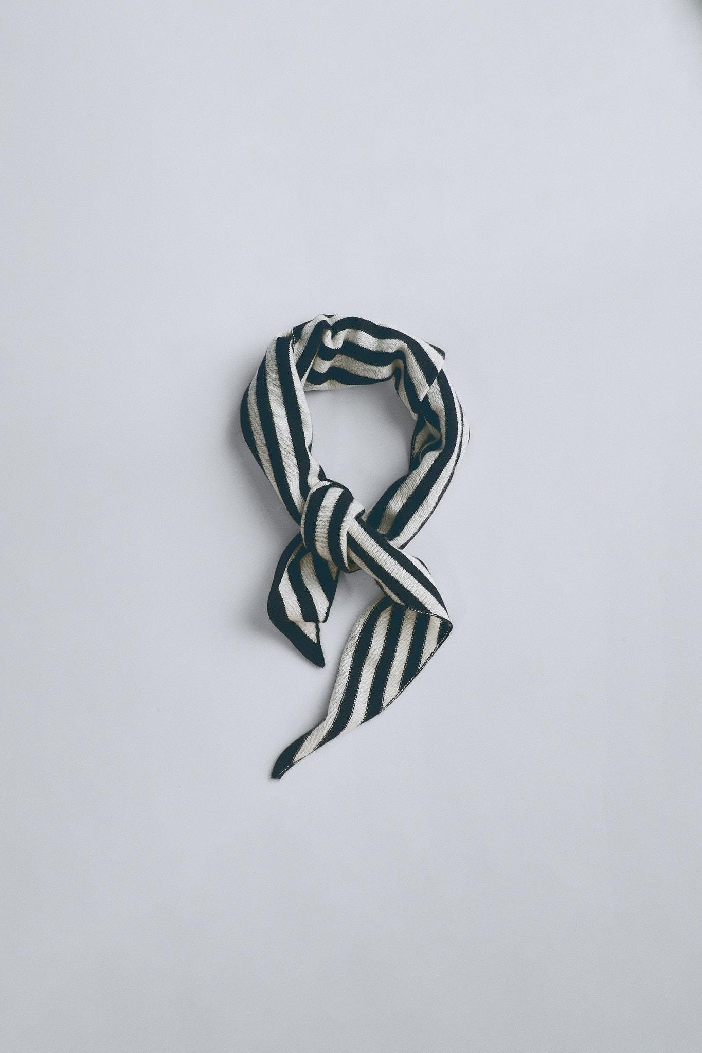 TIMELESZ - CASHMERE STRIPED KERCHIEF by ZARA