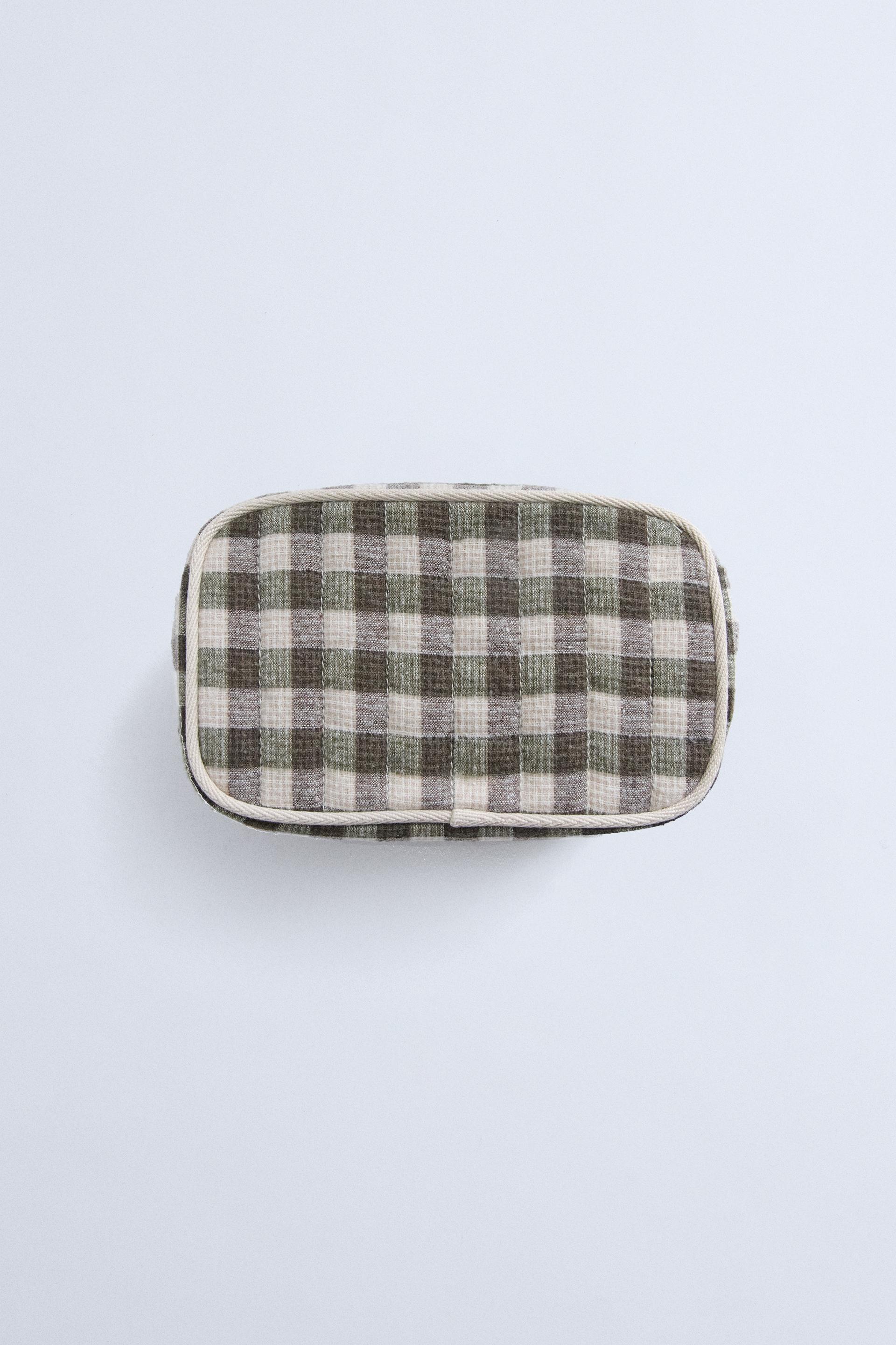 TIMELESZ - CHECKERED TOILETRY BAG by ZARA