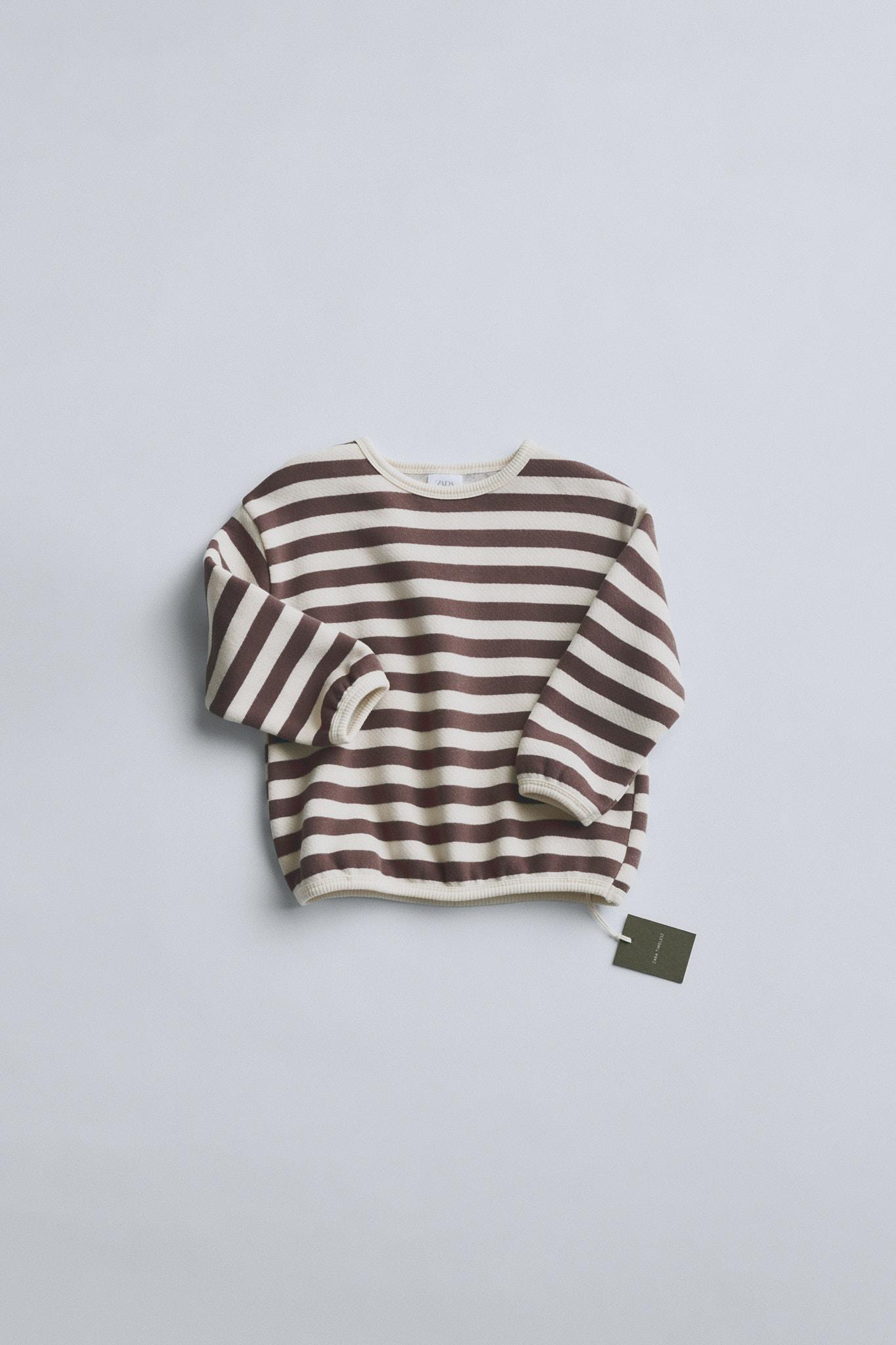 TIMELESZ – STRIPED SWEAT-SHIRT by ZARA