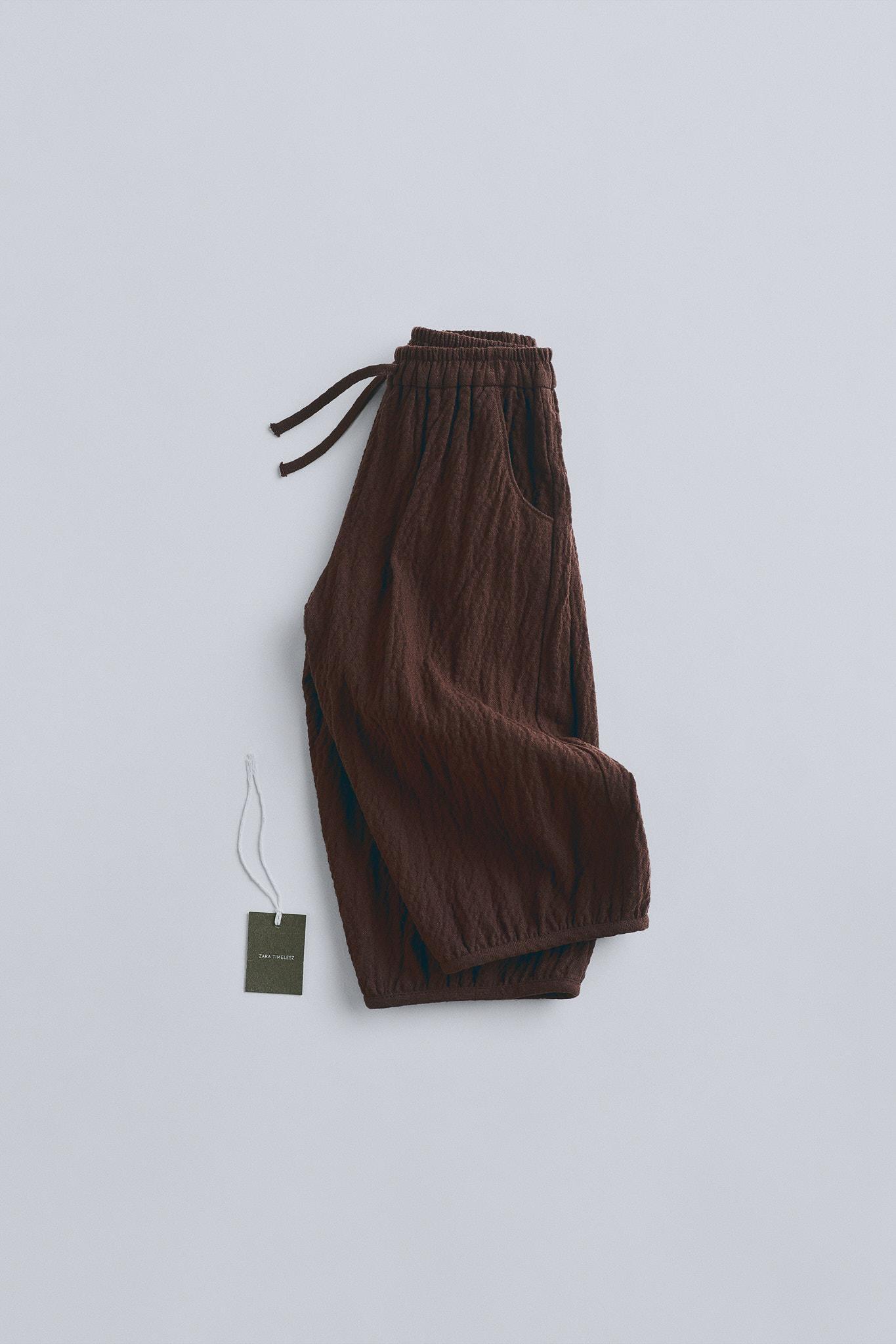 TIMELESZ - TEXTURED PANTS by ZARA