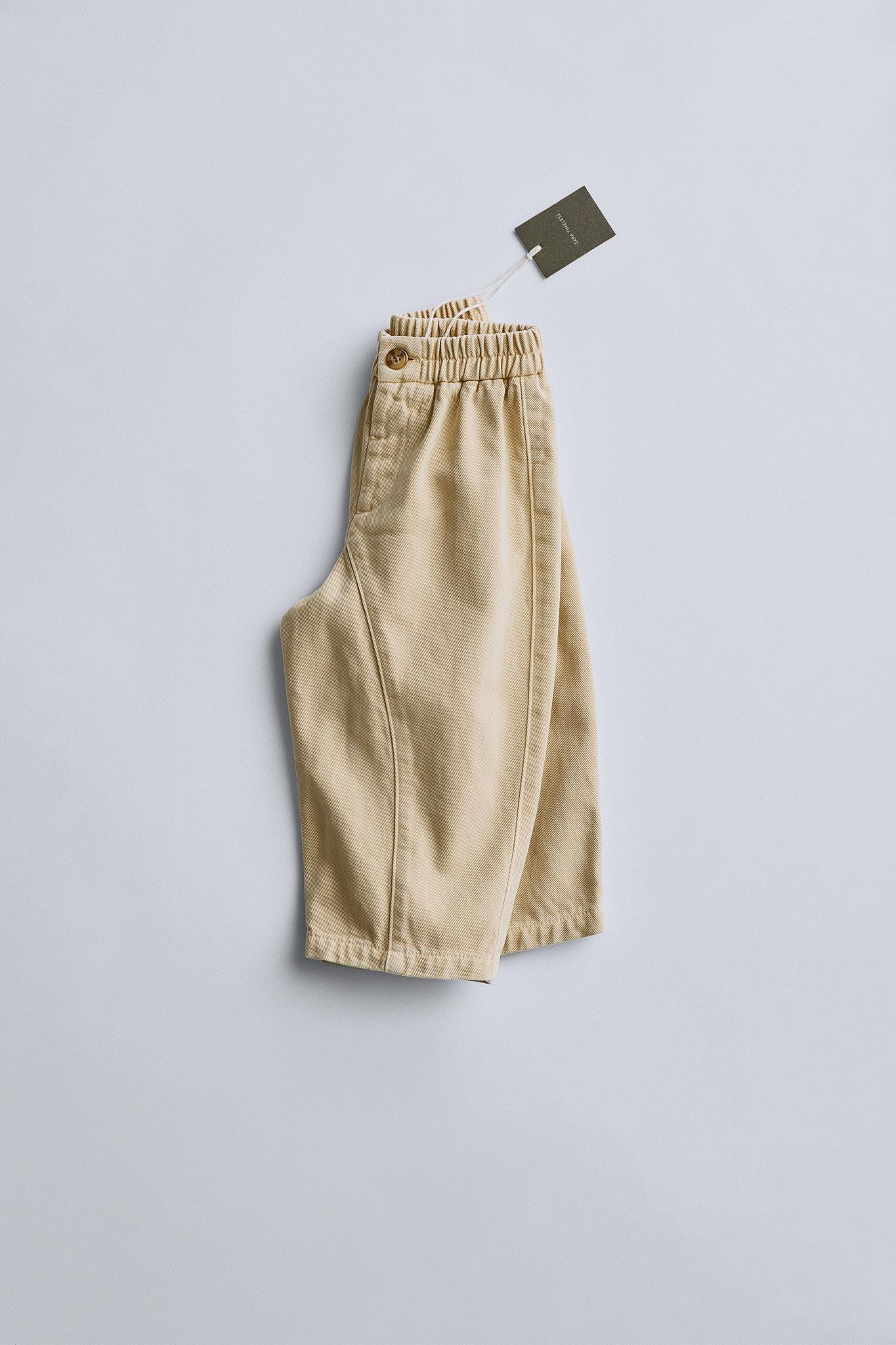 TIMELESZ – TWILL PANTS WITH WOOL by ZARA