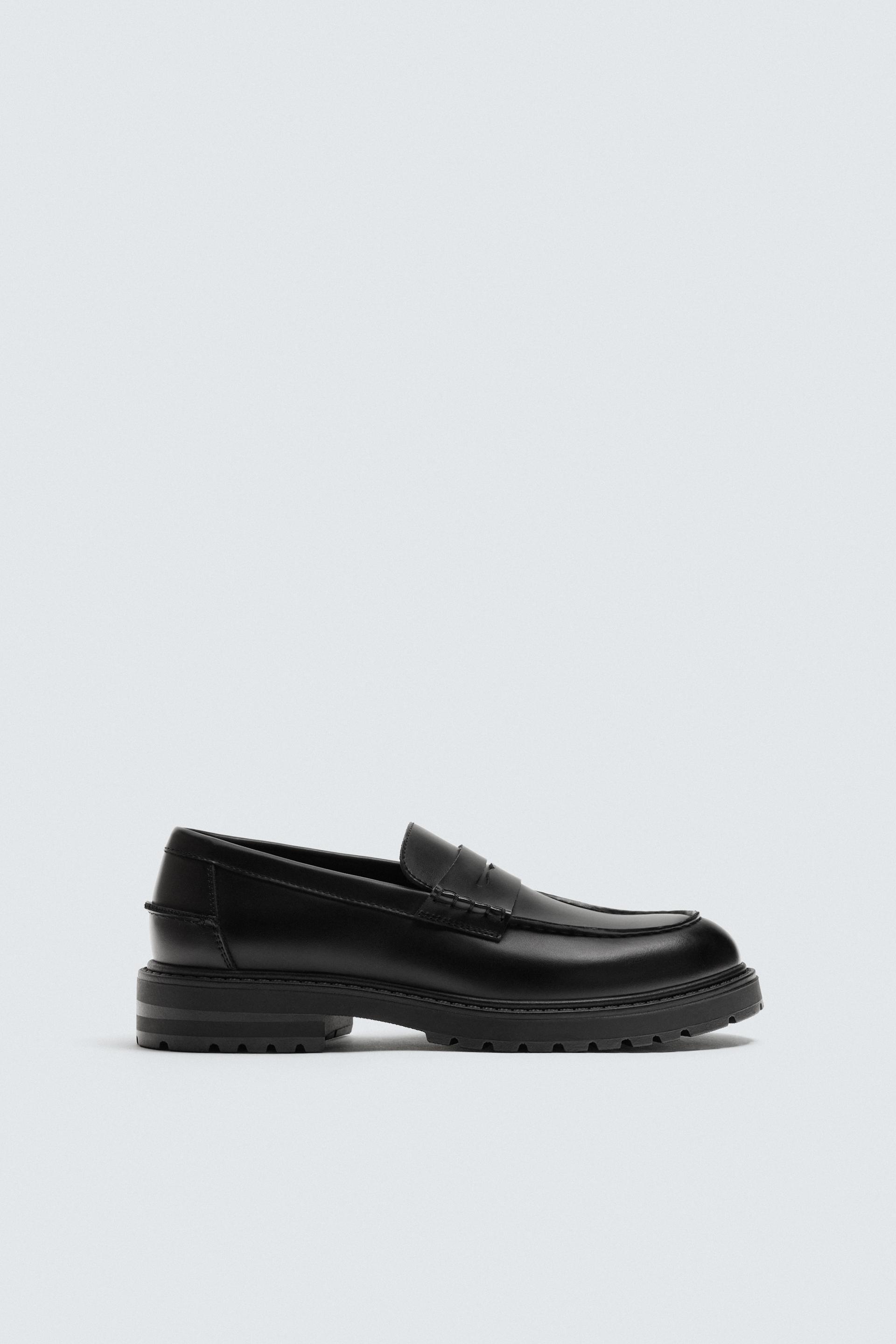 TRACK SOLE PENNY LOAFERS by ZARA