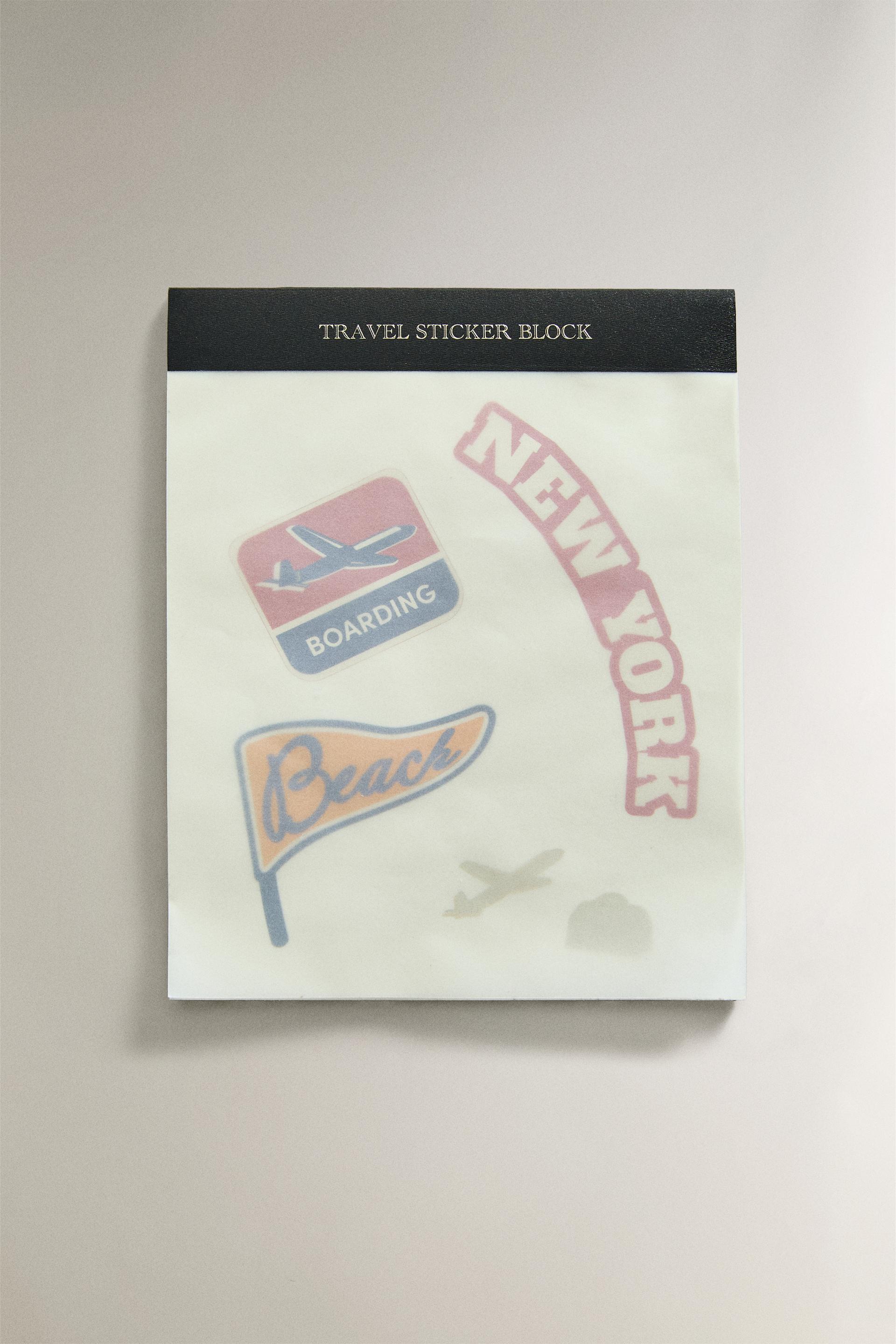 TRAVEL STICKER NOTEBOOK by ZARA