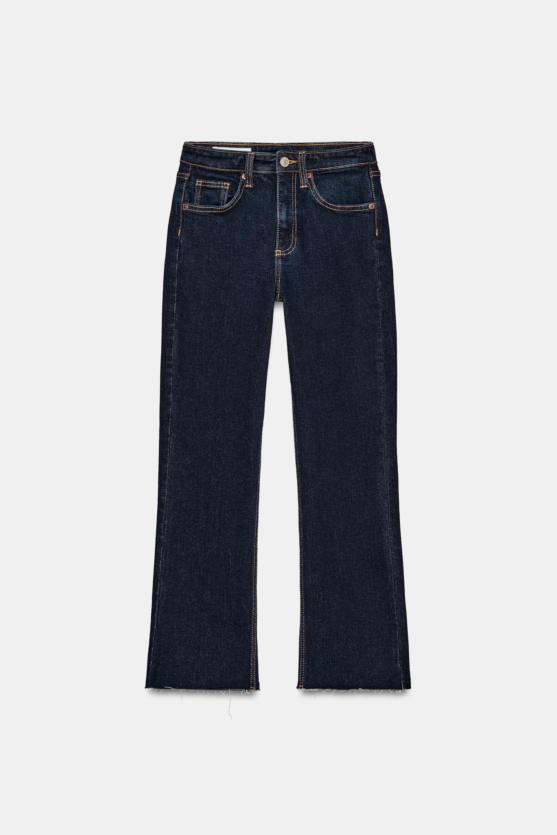 TRF CROPPED FLARE HIGH-WAIST JEANS by ZARA