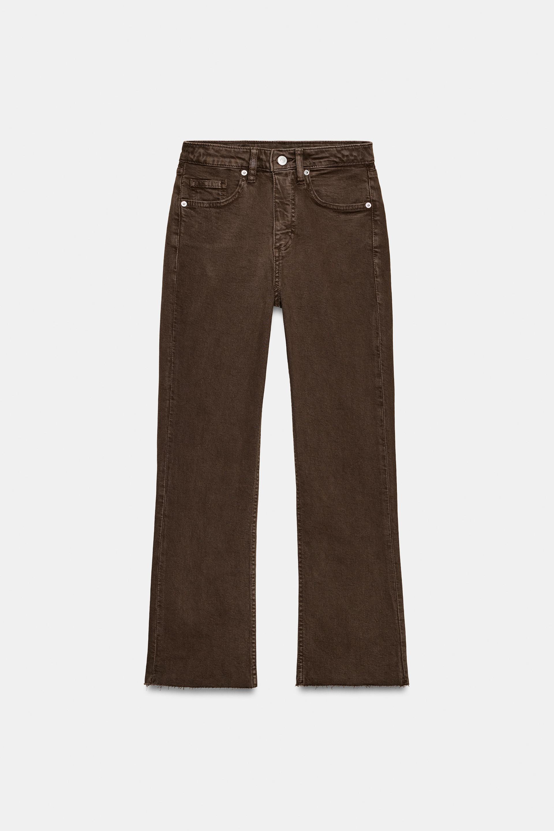 TRF CROPPED FLARE HIGH-WAIST JEANS by ZARA