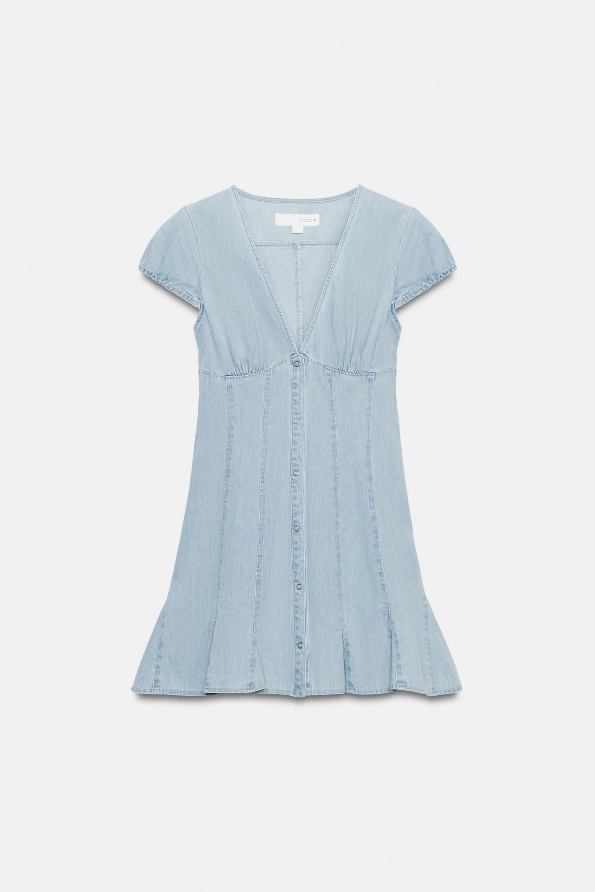 TRF DENIM MINI DRESS by ZARA
