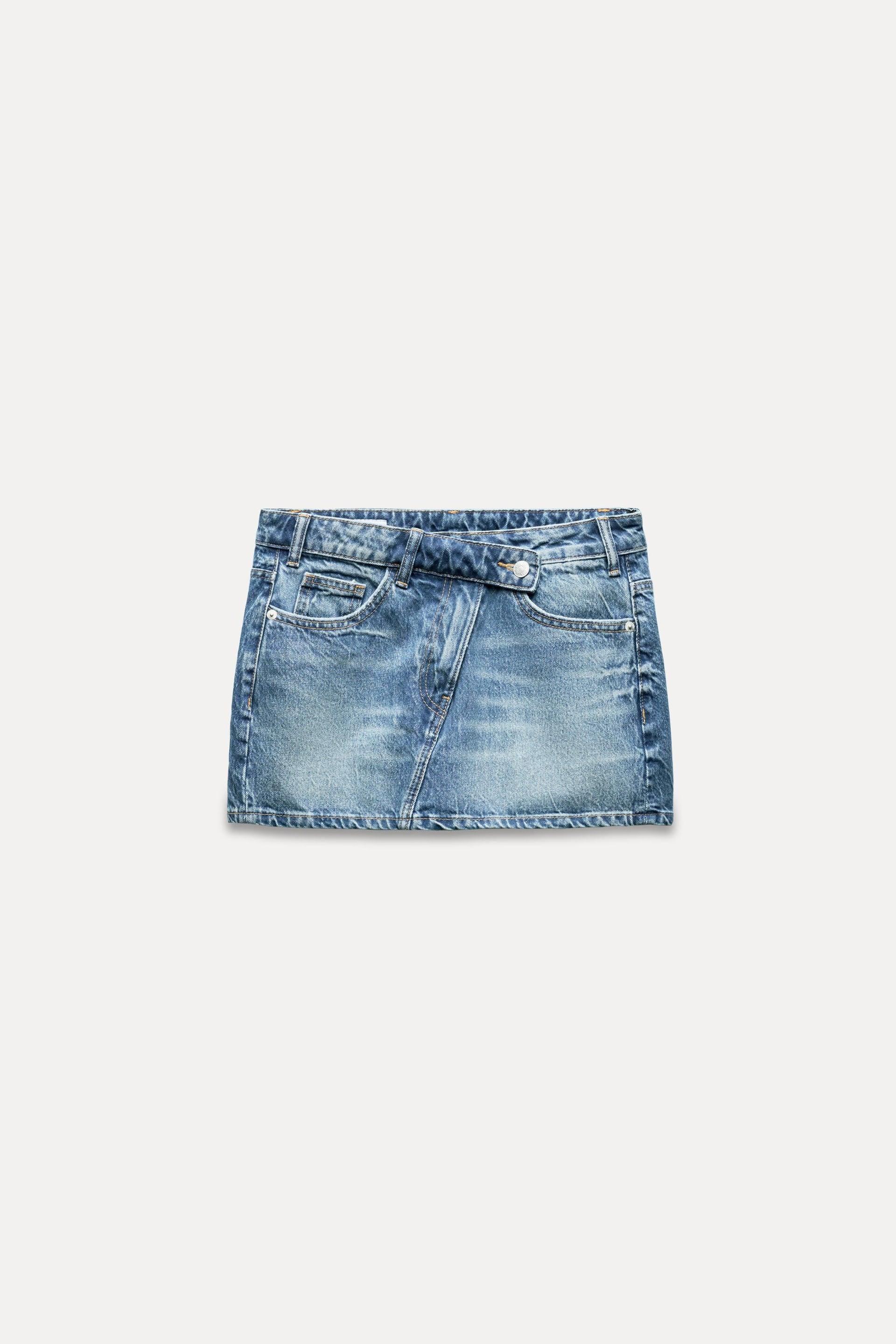 TRF DENIM MINI SKIRT by ZARA