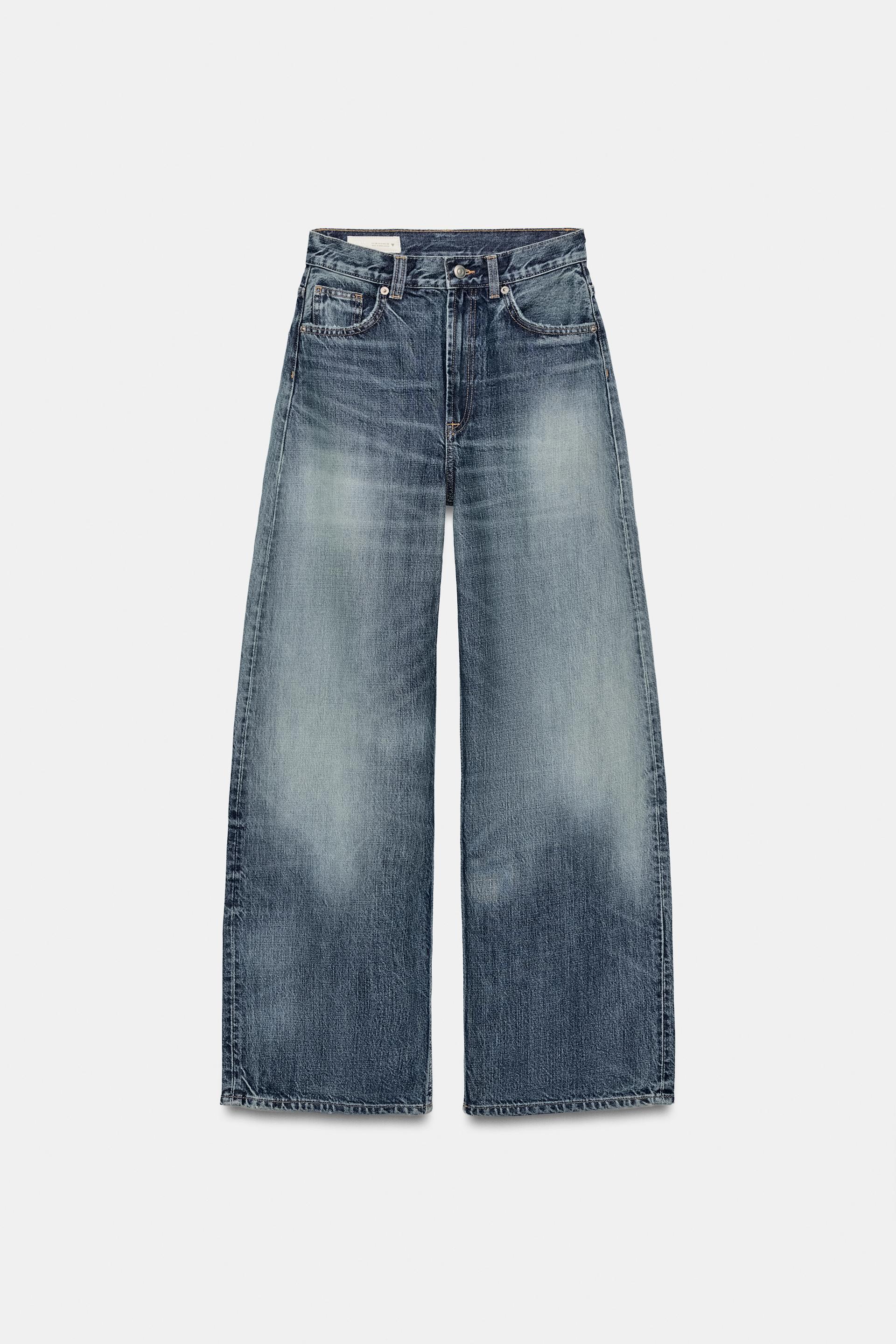 TRF EXTRA WIDE LEG HIGH RISE JEANS by ZARA