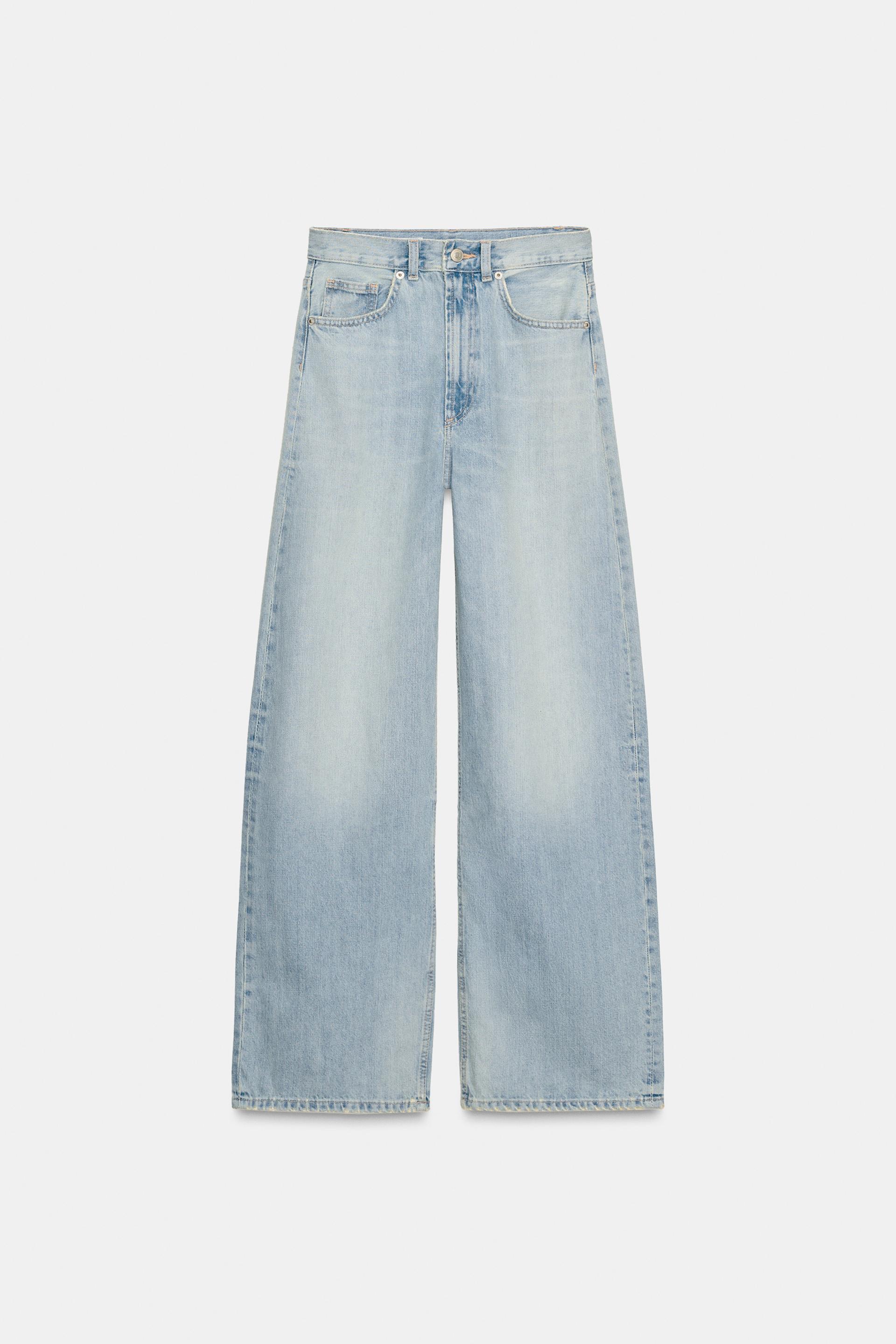TRF EXTRA WIDE LEG HIGH WAIST JEANS by ZARA