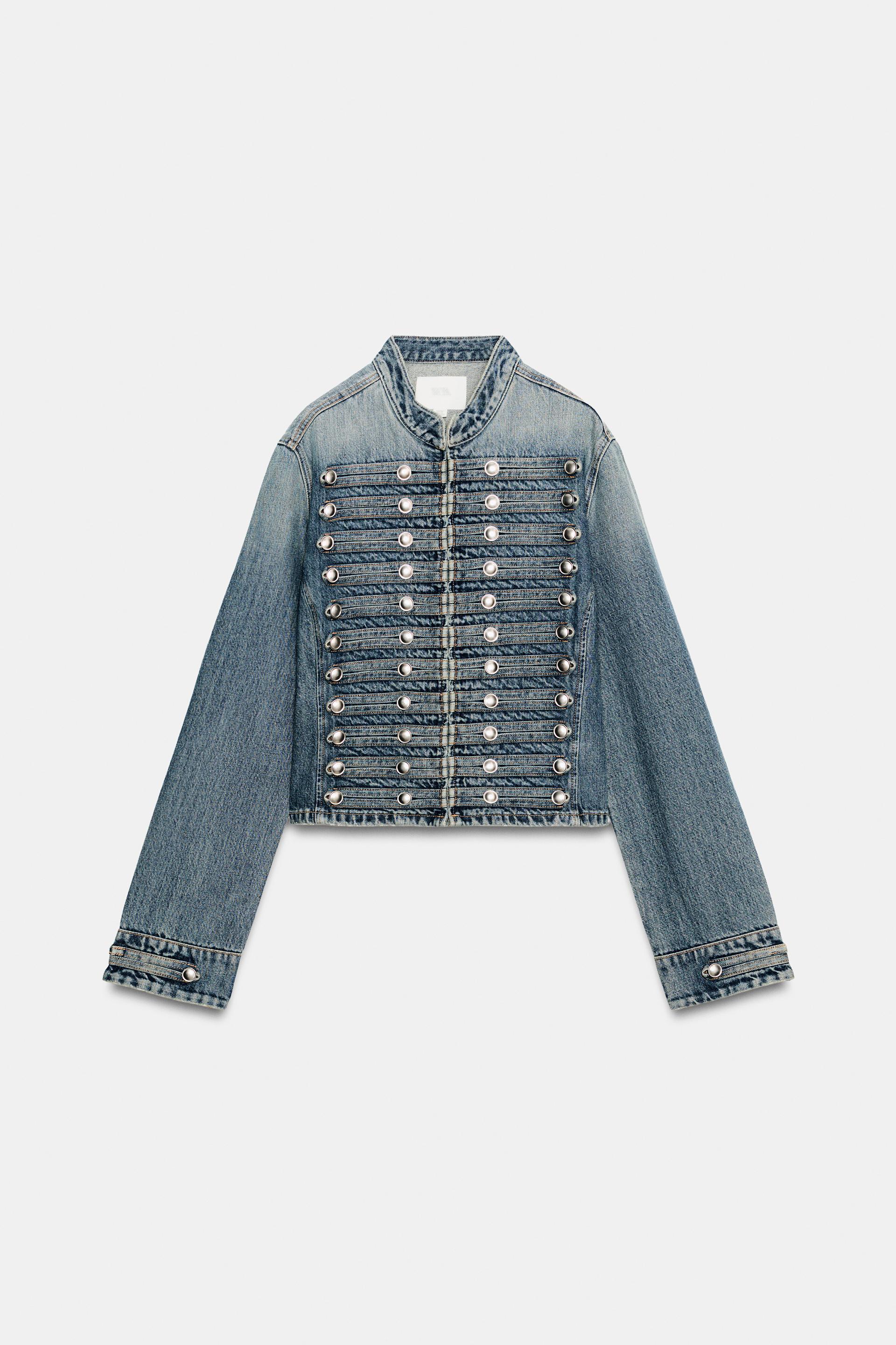 TRF FITTED BUTTON DENIM JACKET by ZARA